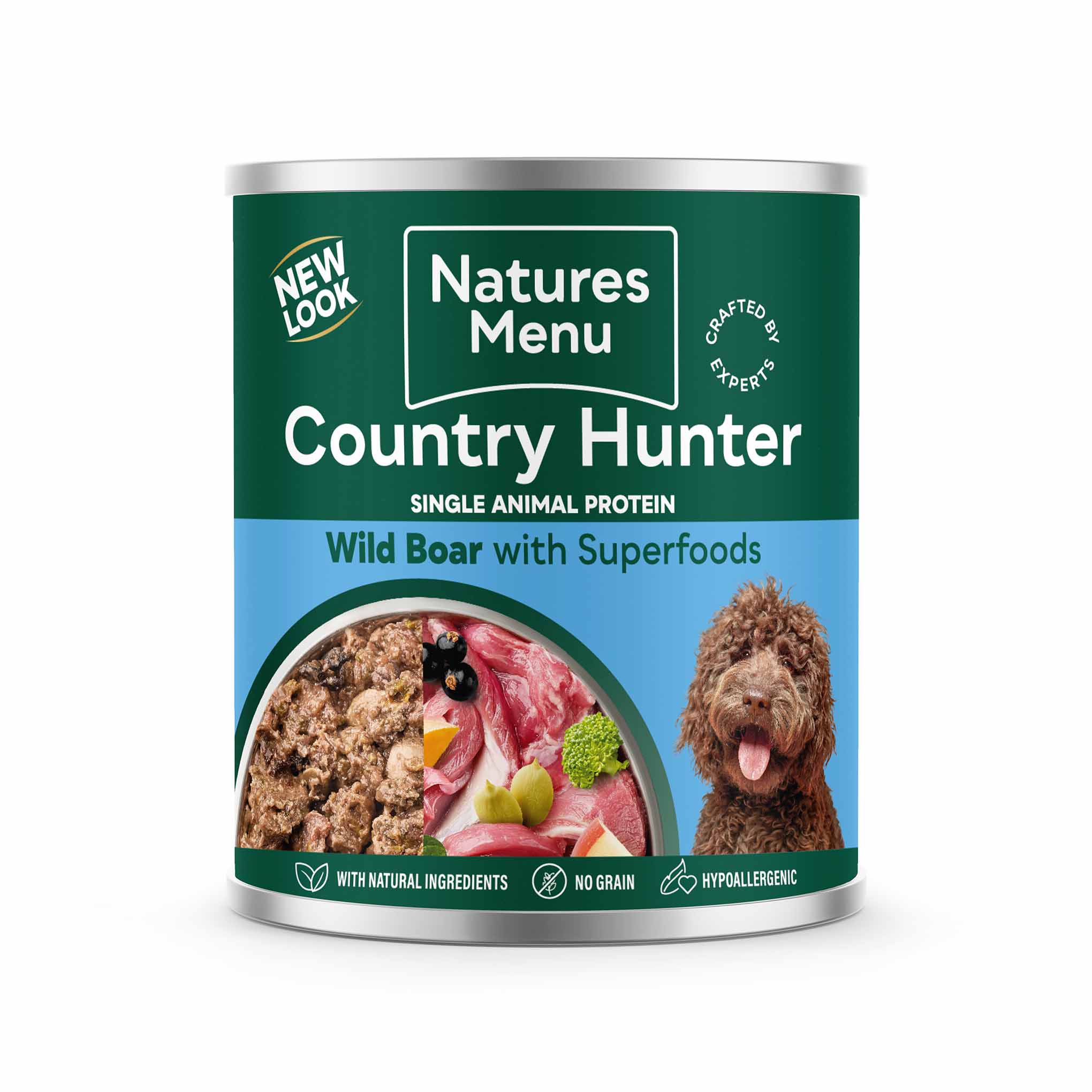 Country Hunter Adult Wet Dog Food - Wild Boar - 6x600g Cans