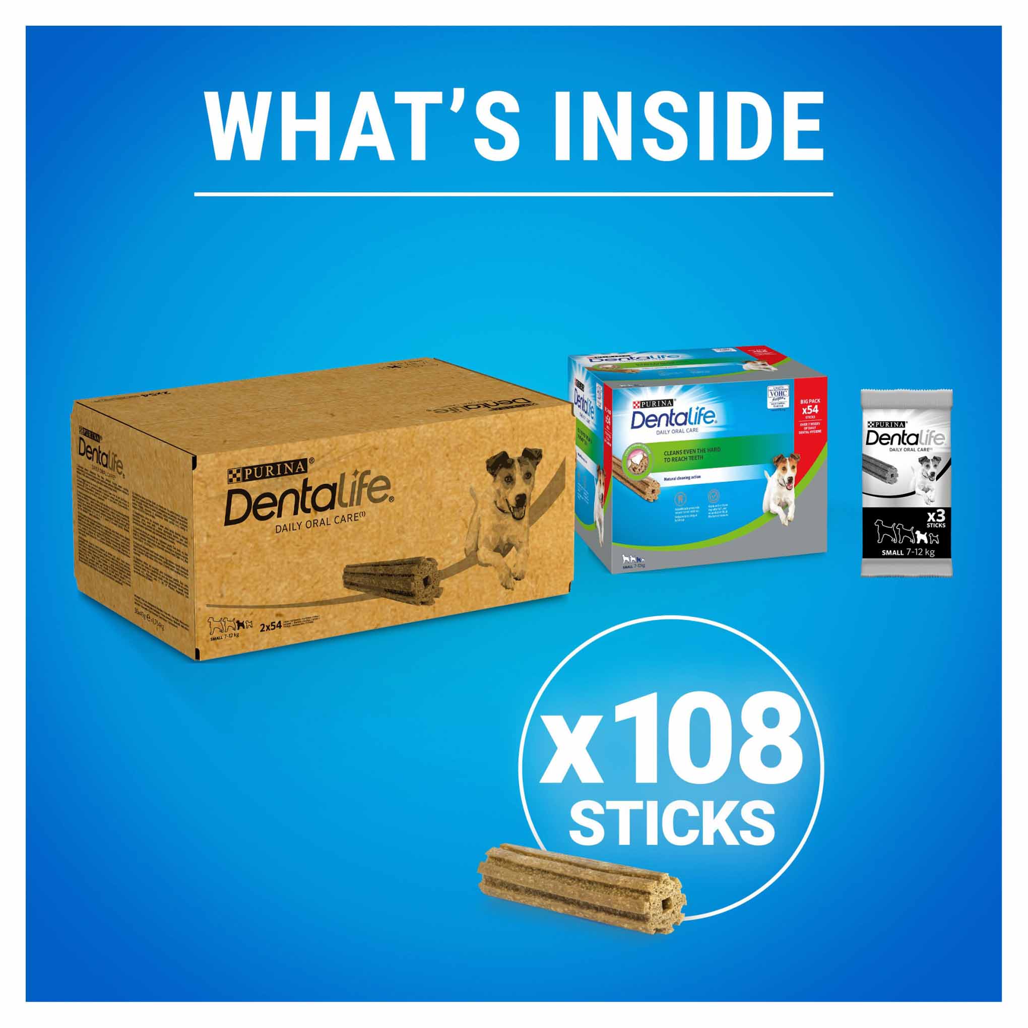 Dentalife Small Adult Dog Treat - 108 Sticks - Image 3