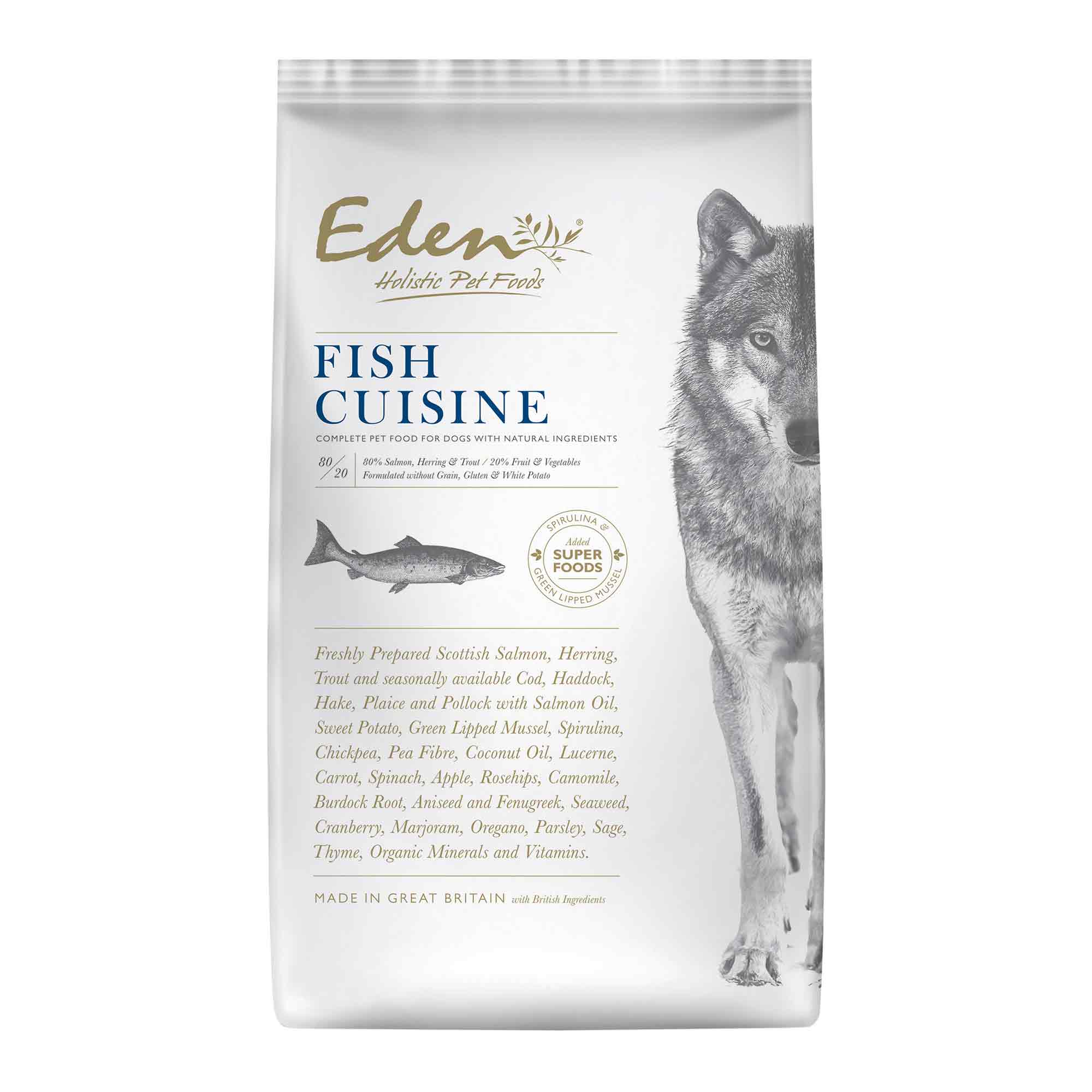 Eden 80/20 Fish Cuisine Adult Dry Dog Food - Small Kibble
