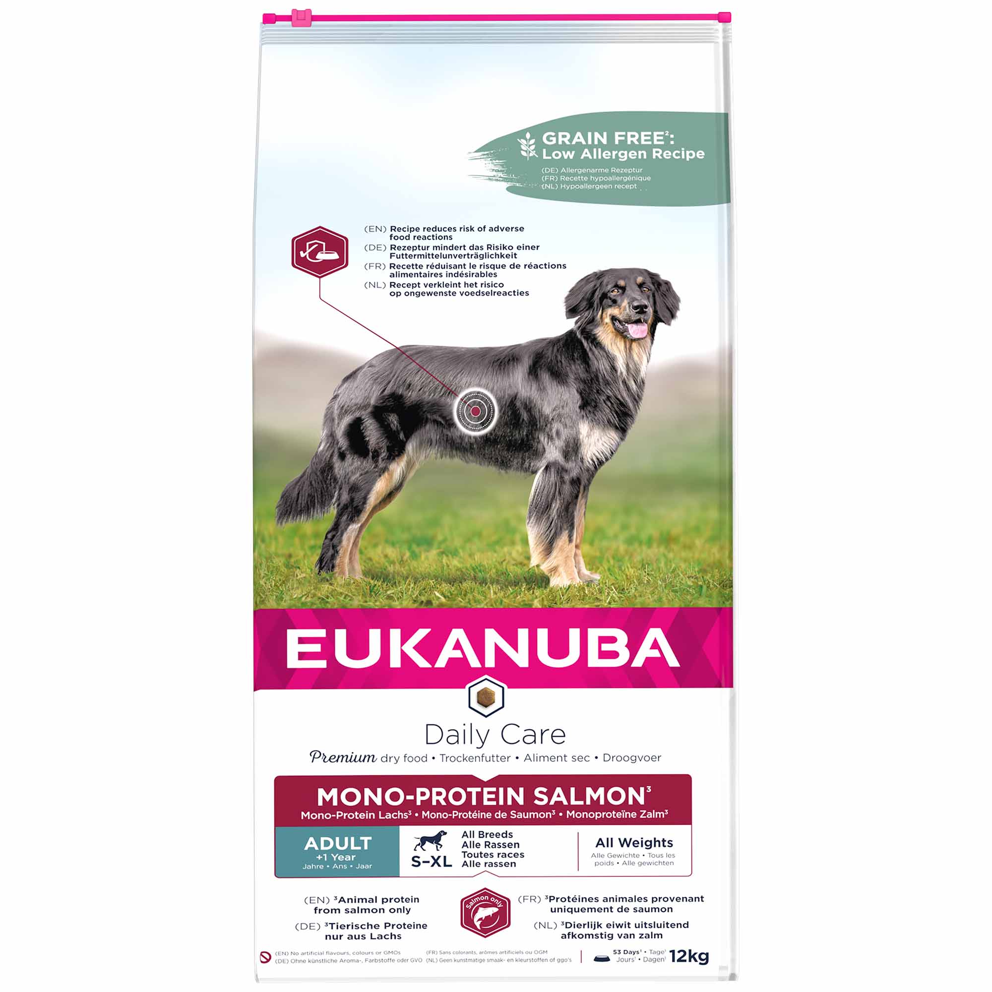 Eukanuba Daily Care Mono Protein Adult Dry Dog Food - Salmon - Image 2