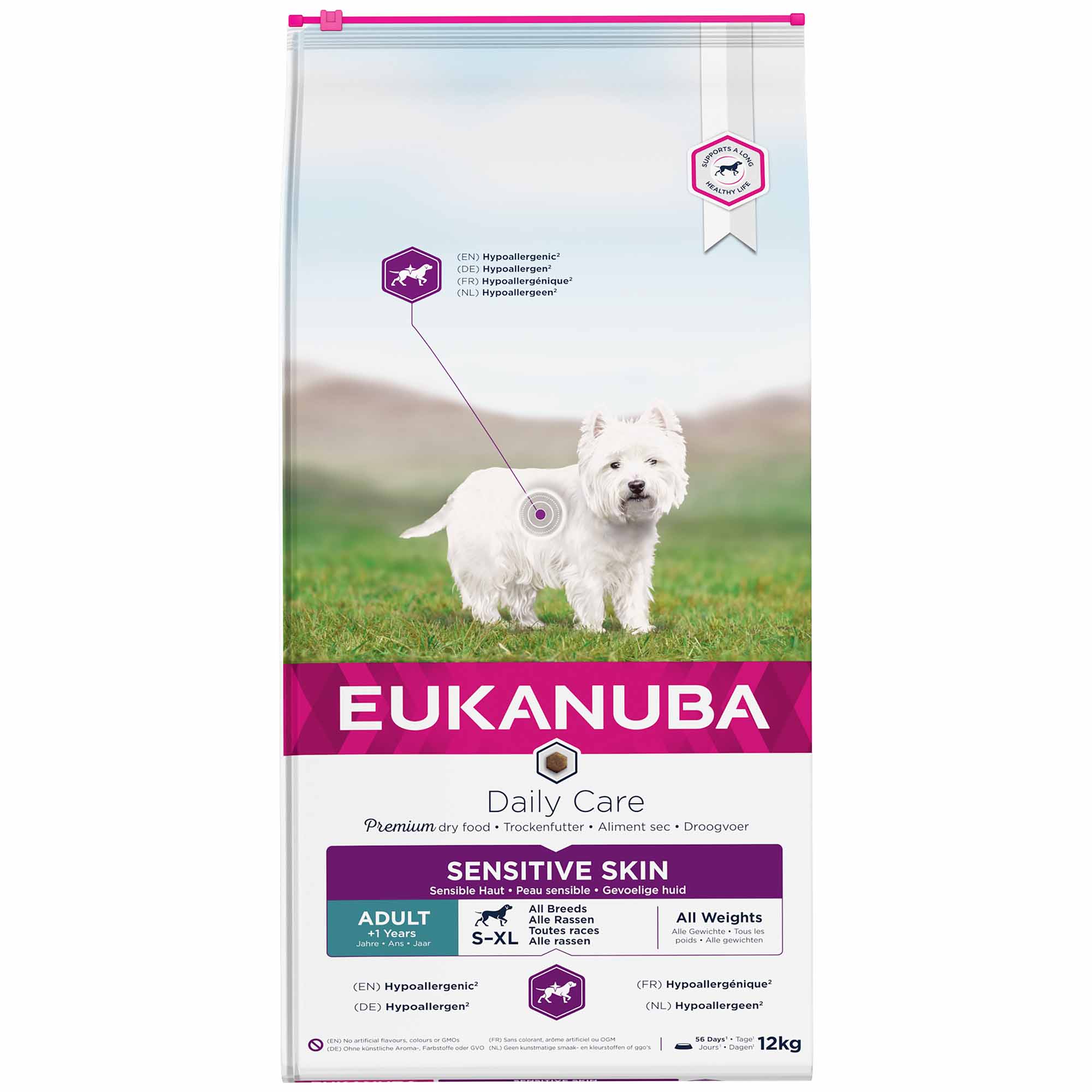 Eukanuba Daily Care Sensitive Skin Adult Dry Dog Food - Fish - Image 2