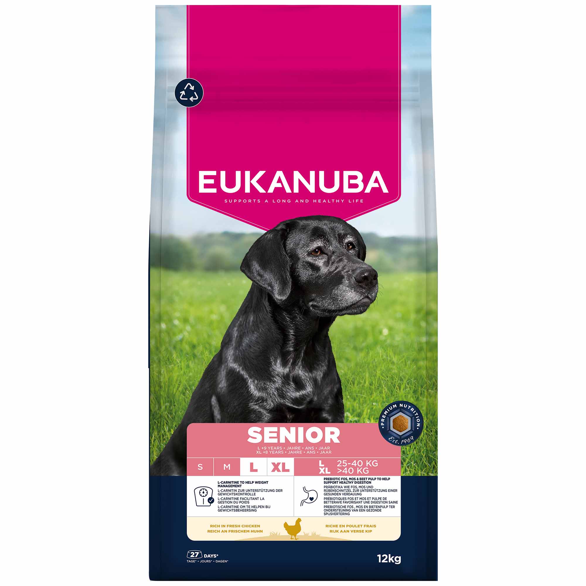 Eukanuba Large Breed Senior Dry Dog Food - Chicken - Image 2