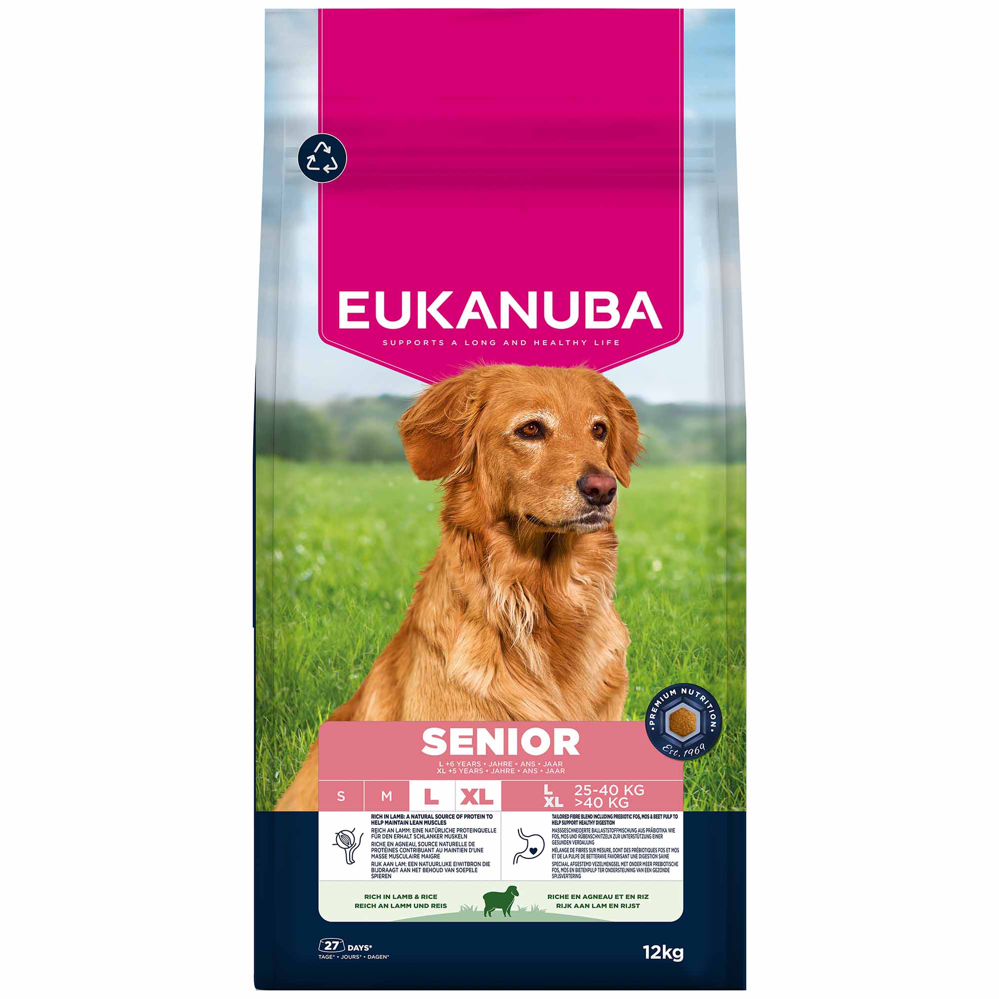 Eukanuba Large Breed Senior Dry Dog Food - Lamb & Rice - Image 2