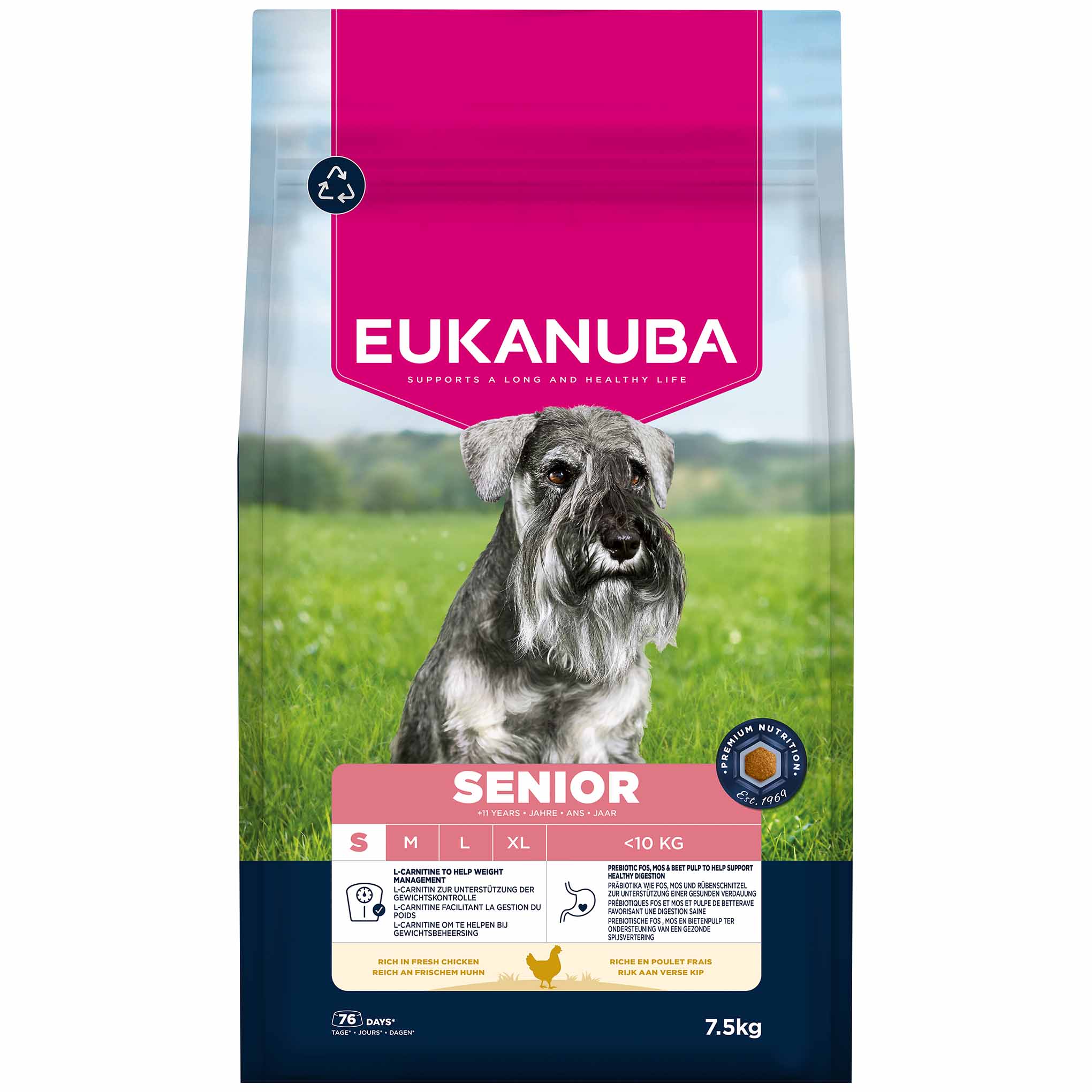 Eukanuba Small Breed Senior Dry Dog Food - Chicken - Image 4