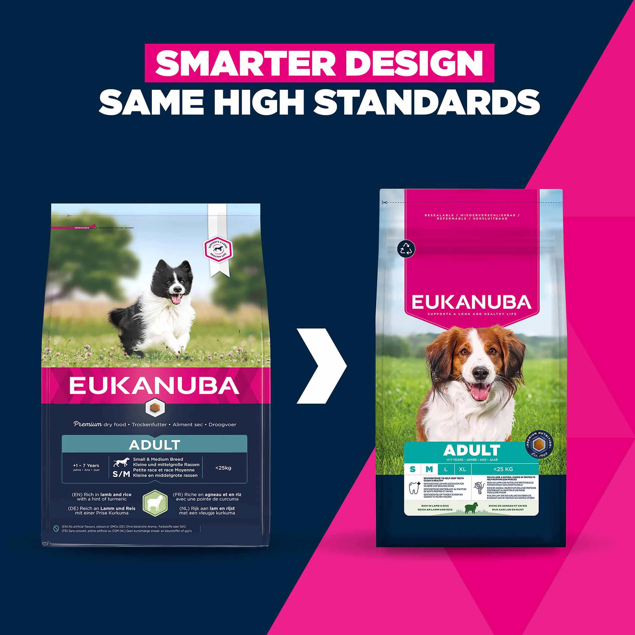 Eukanuba Small/Medium Breed Adult Dry Dog Food - Lamb & Rice - Image 3