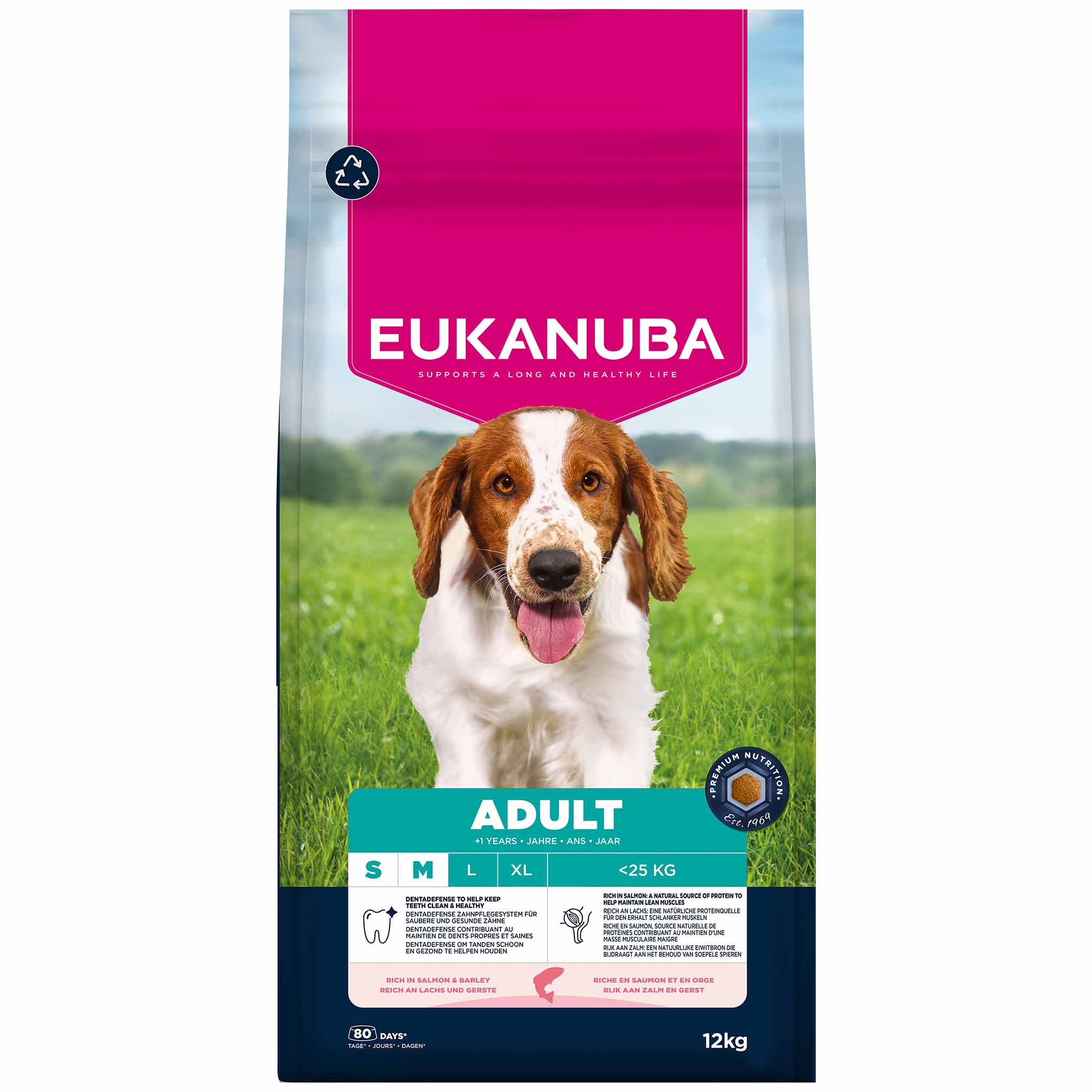 Eukanuba Small/Medium Breed Adult Dry Dog Food - Salmon & Barley - Image 2