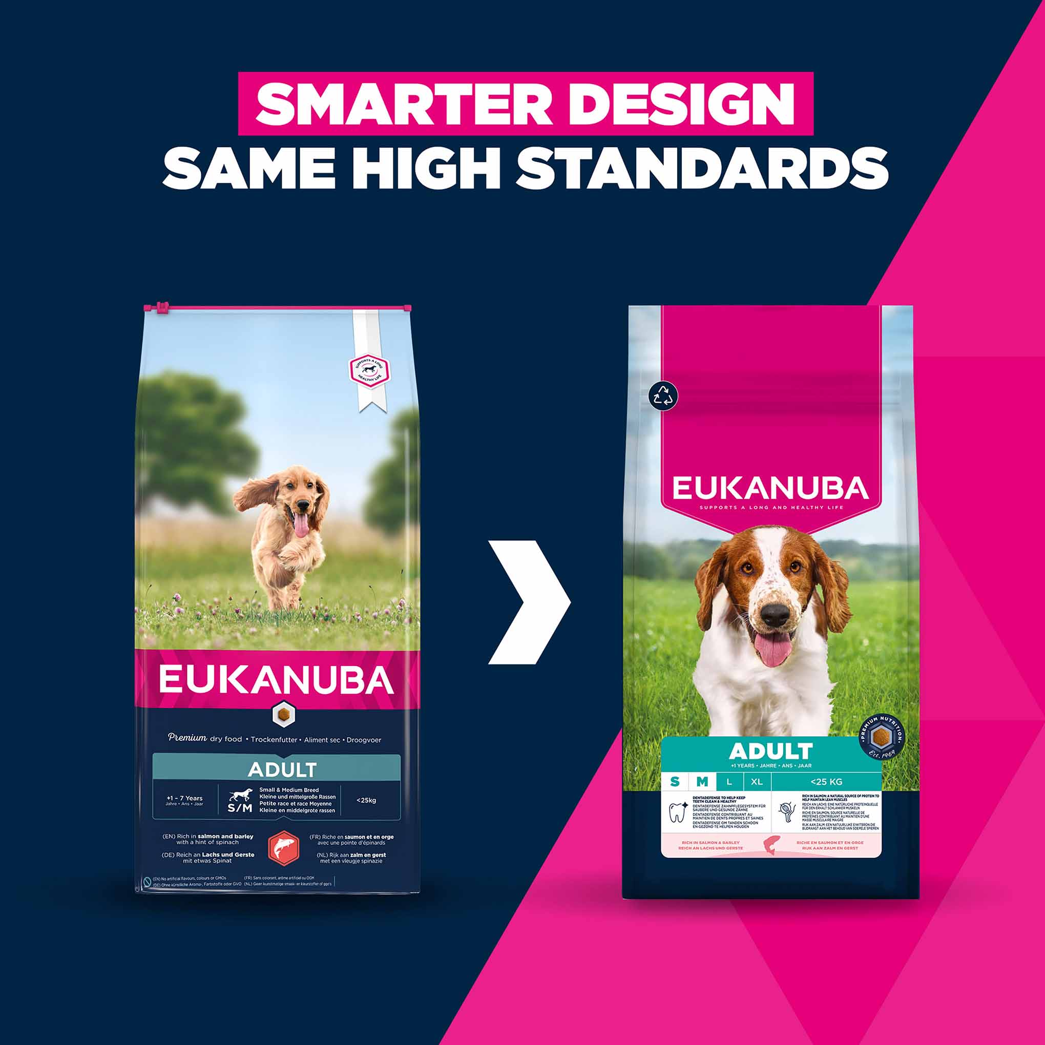 Eukanuba Small/Medium Breed Adult Dry Dog Food - Salmon & Barley - Image 3