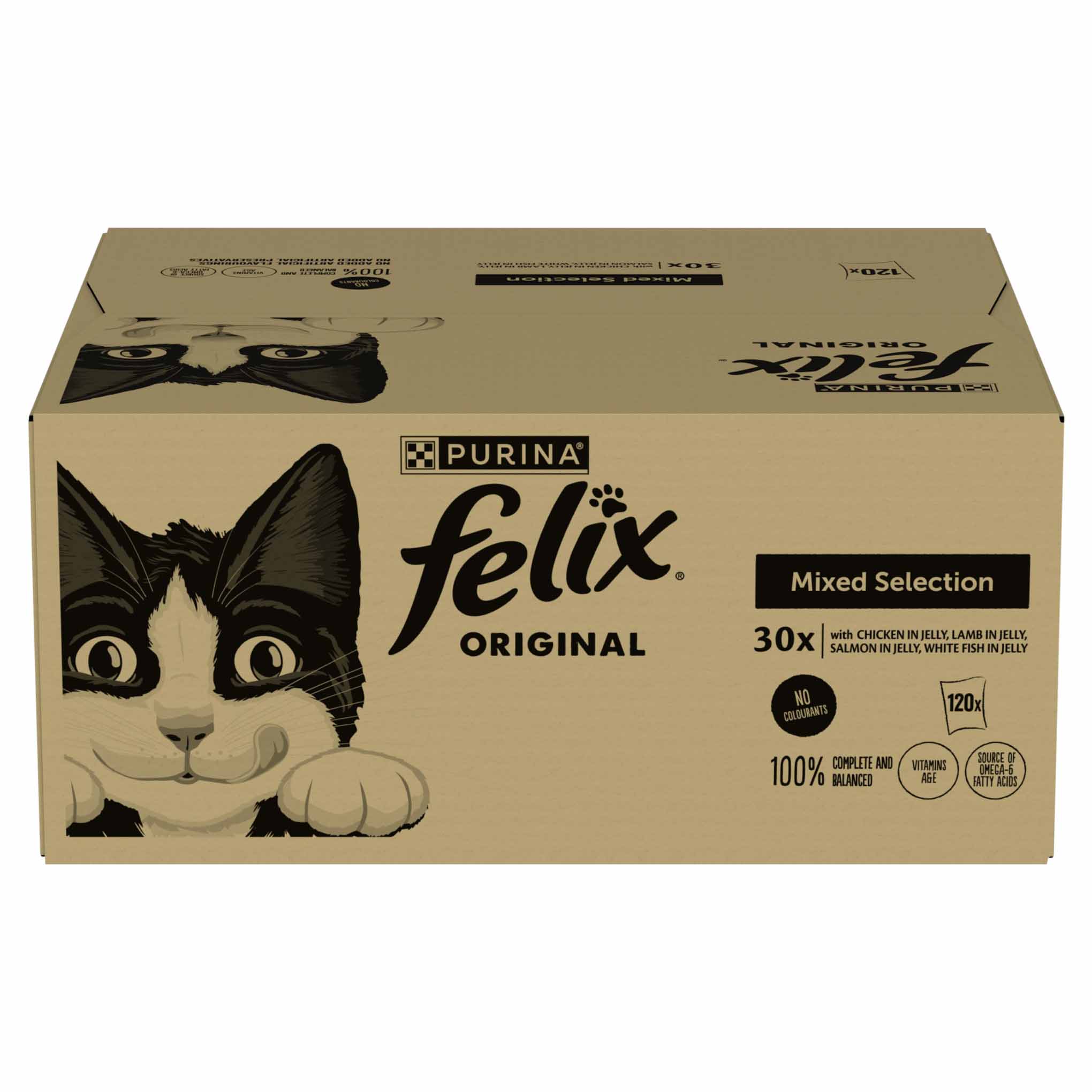 Felix Original Adult Wet Cat Food in Jelly - Mixed Selection - 120x85g Pouches - Image 2