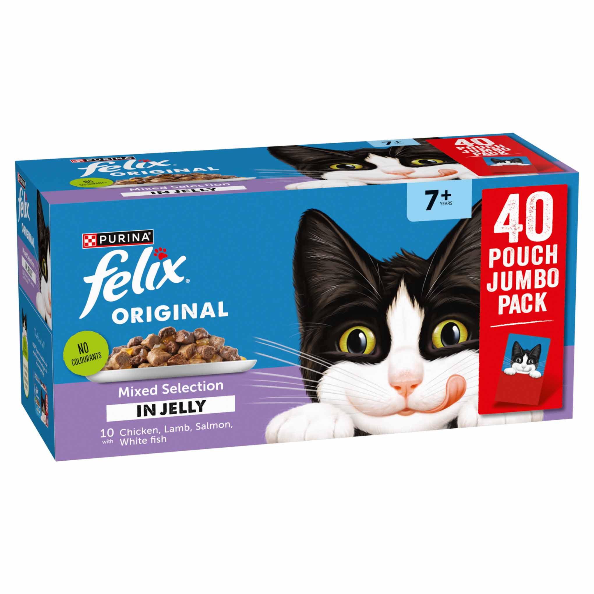 Felix Original Senior 7+ Wet Cat Food in Jelly - Mixed Selection - 40x85g Pouches - Image 3