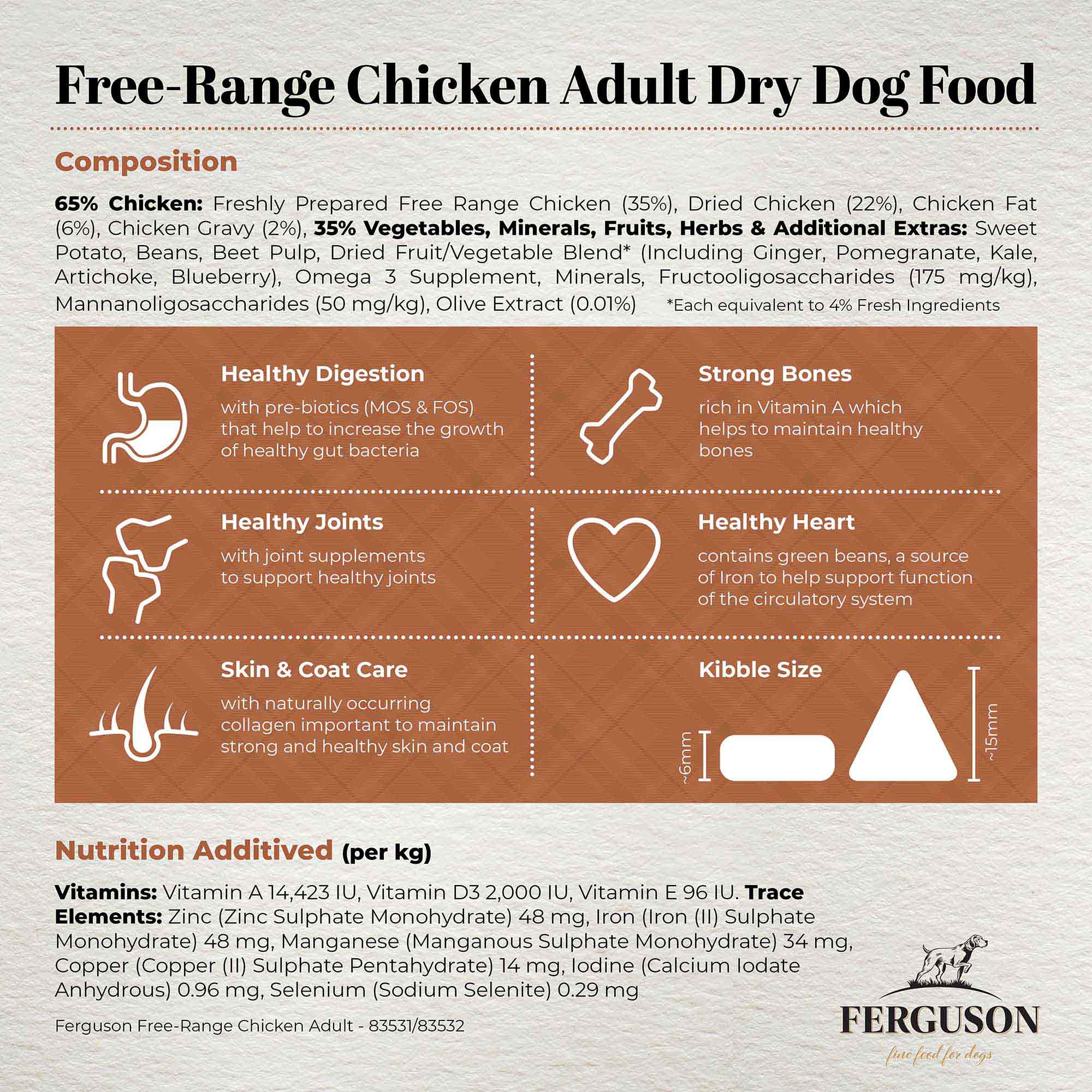 Ferguson British Free Range Chicken Adult Dry Dog Food - Image 6