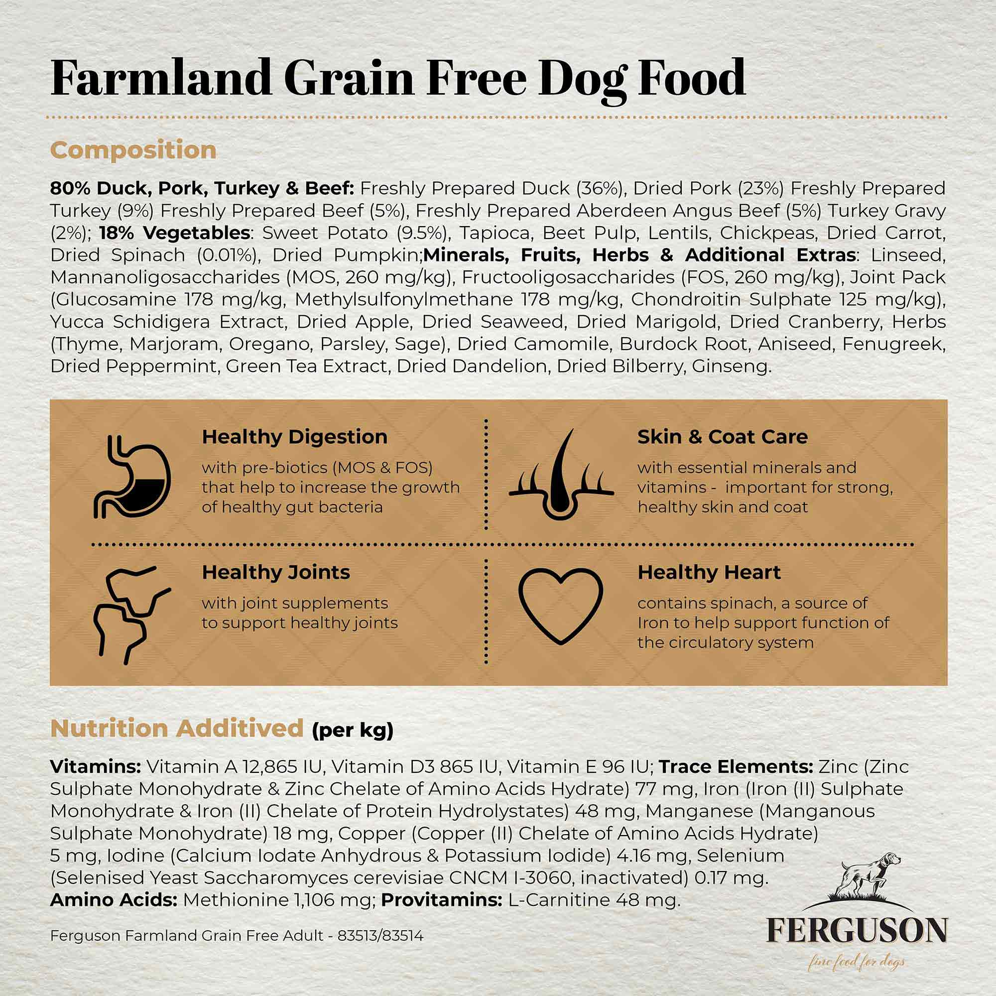 Ferguson Farmland 80/20 Grain Free Dry Dog Food - Image 6