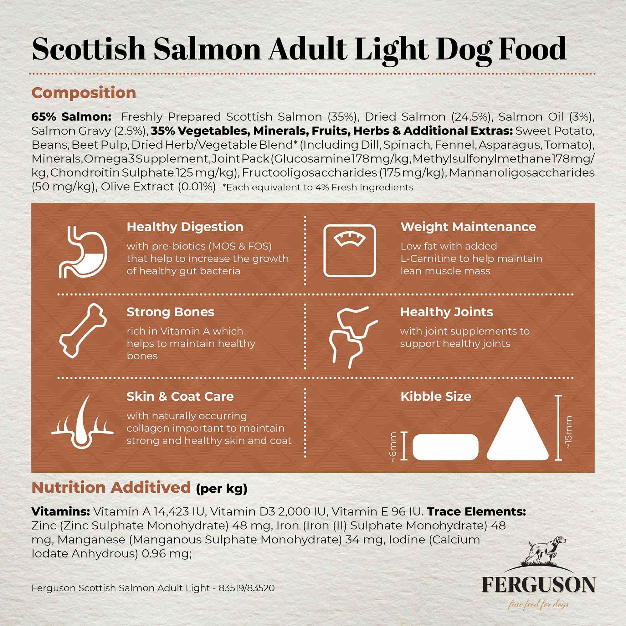Ferguson Scottish Salmon Adult Light Dry Dog Food - Image 6