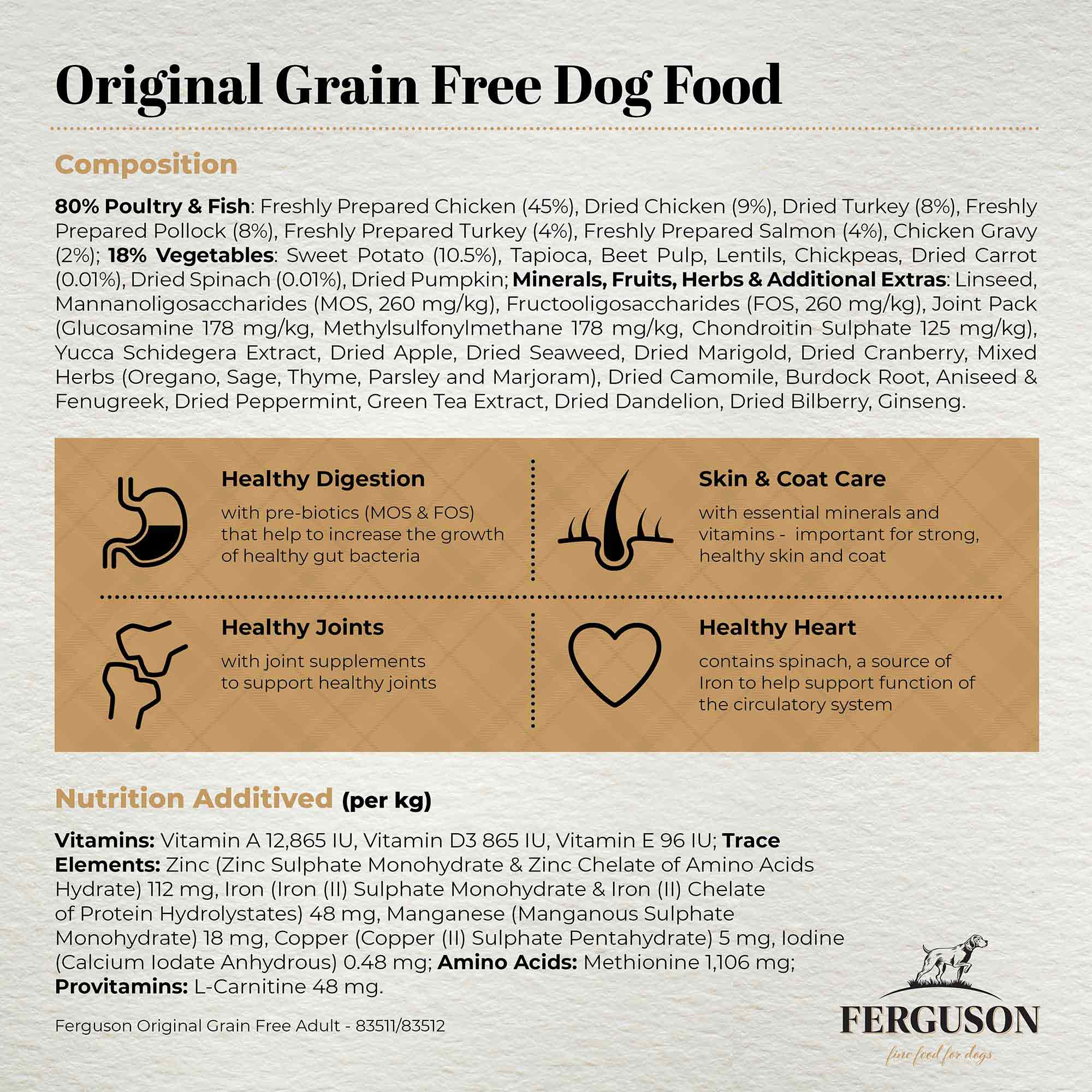 Ferguson Original 80/20 Grain Free Dry Dog Food - Image 6