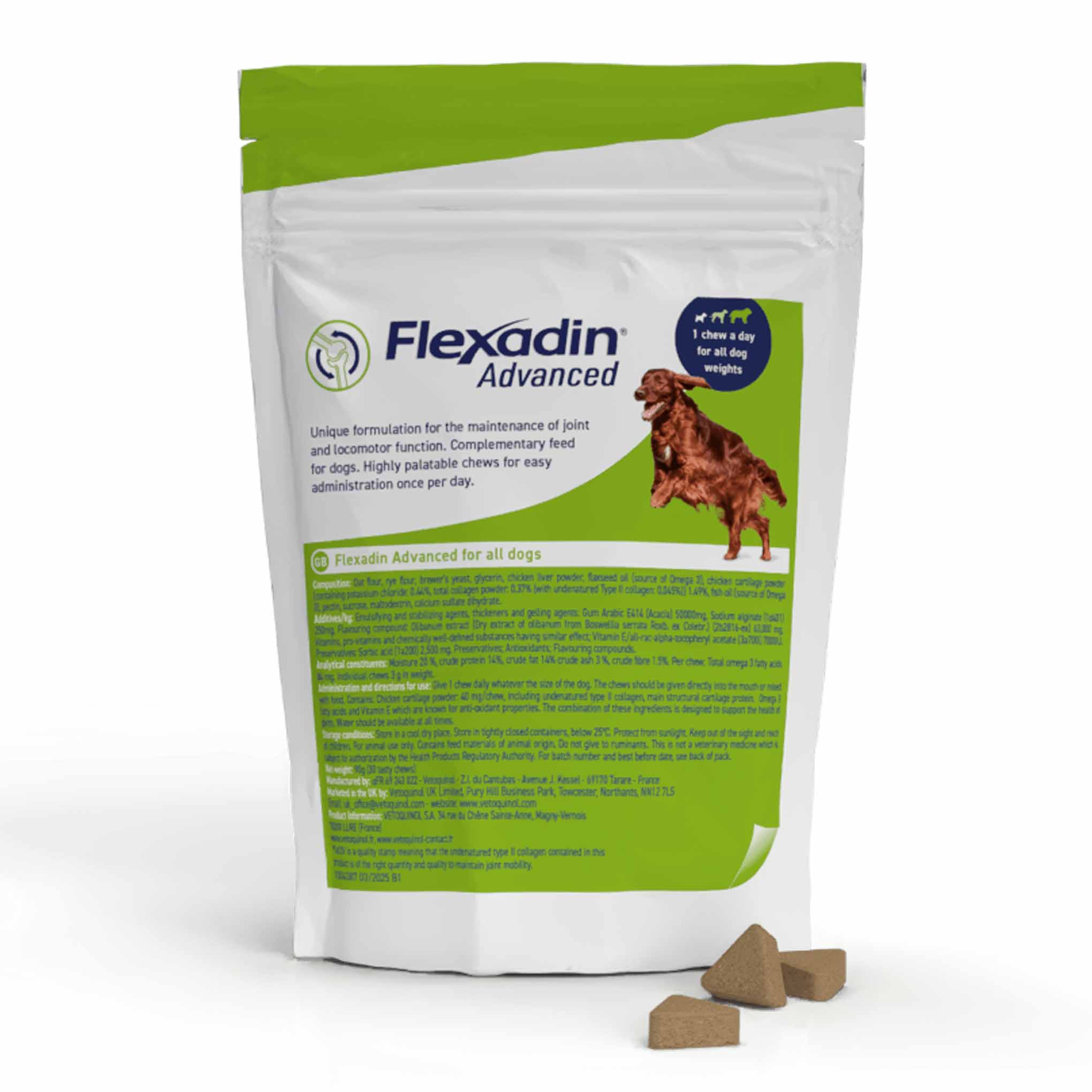 Flexadin Advanced Joint for Dogs - 60 Chewable Tablets - Image 2