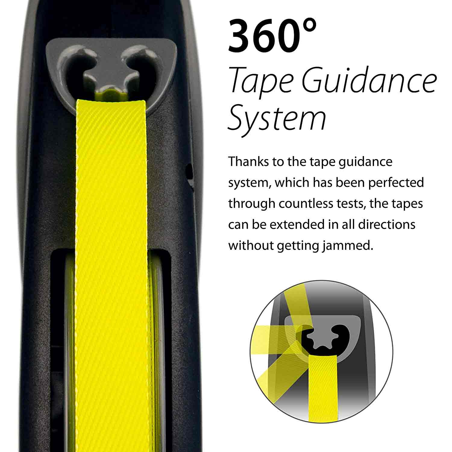 Flexi Giant Neon Tape Lead 8m Large - Image 2