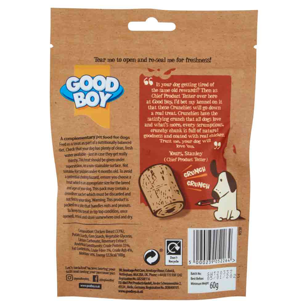 Good Boy Crunchies Minis Dog Treats - Small Breed - Chicken - 60g - Image 3