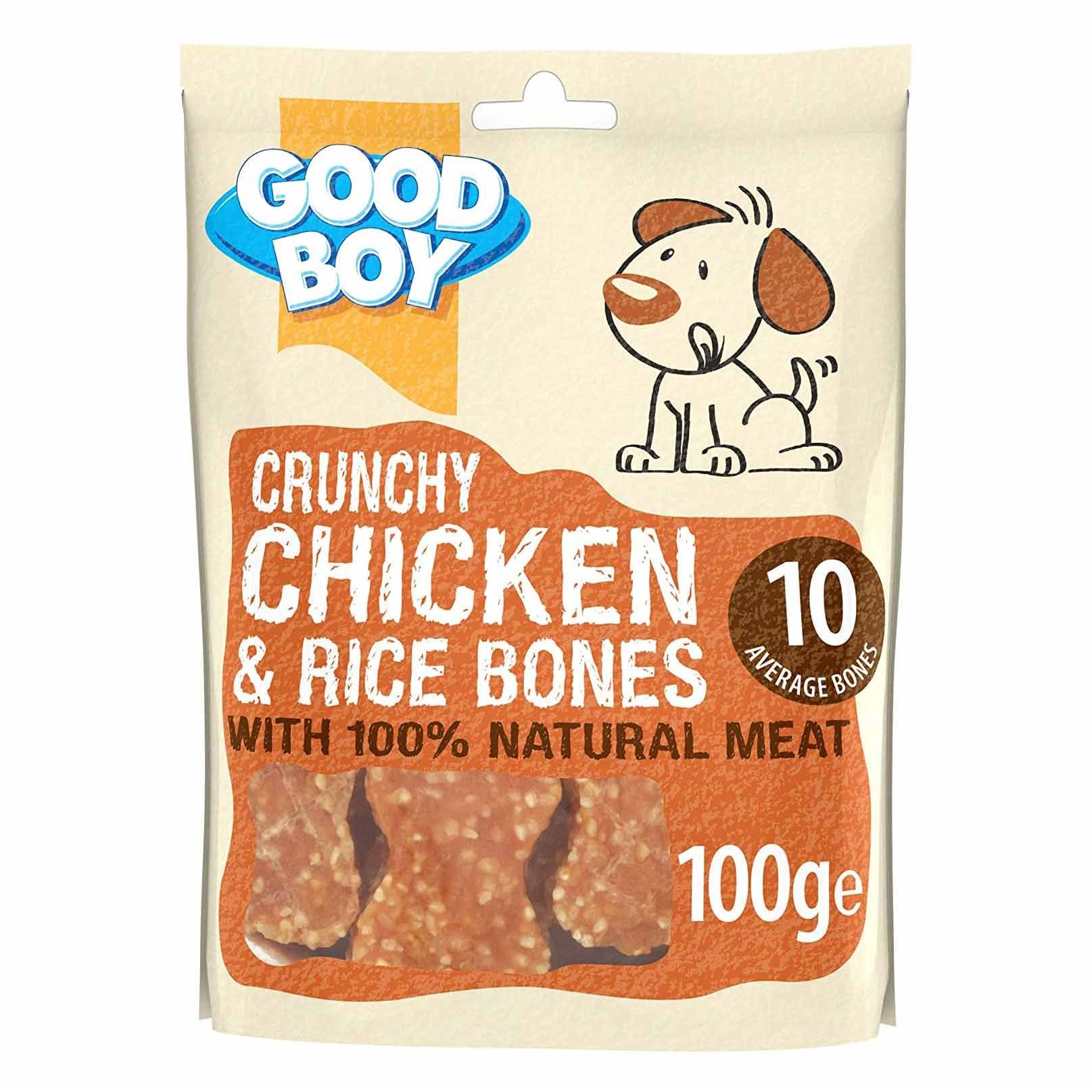 Good Boy Crunchy Chicken and Rice Bones - 100g