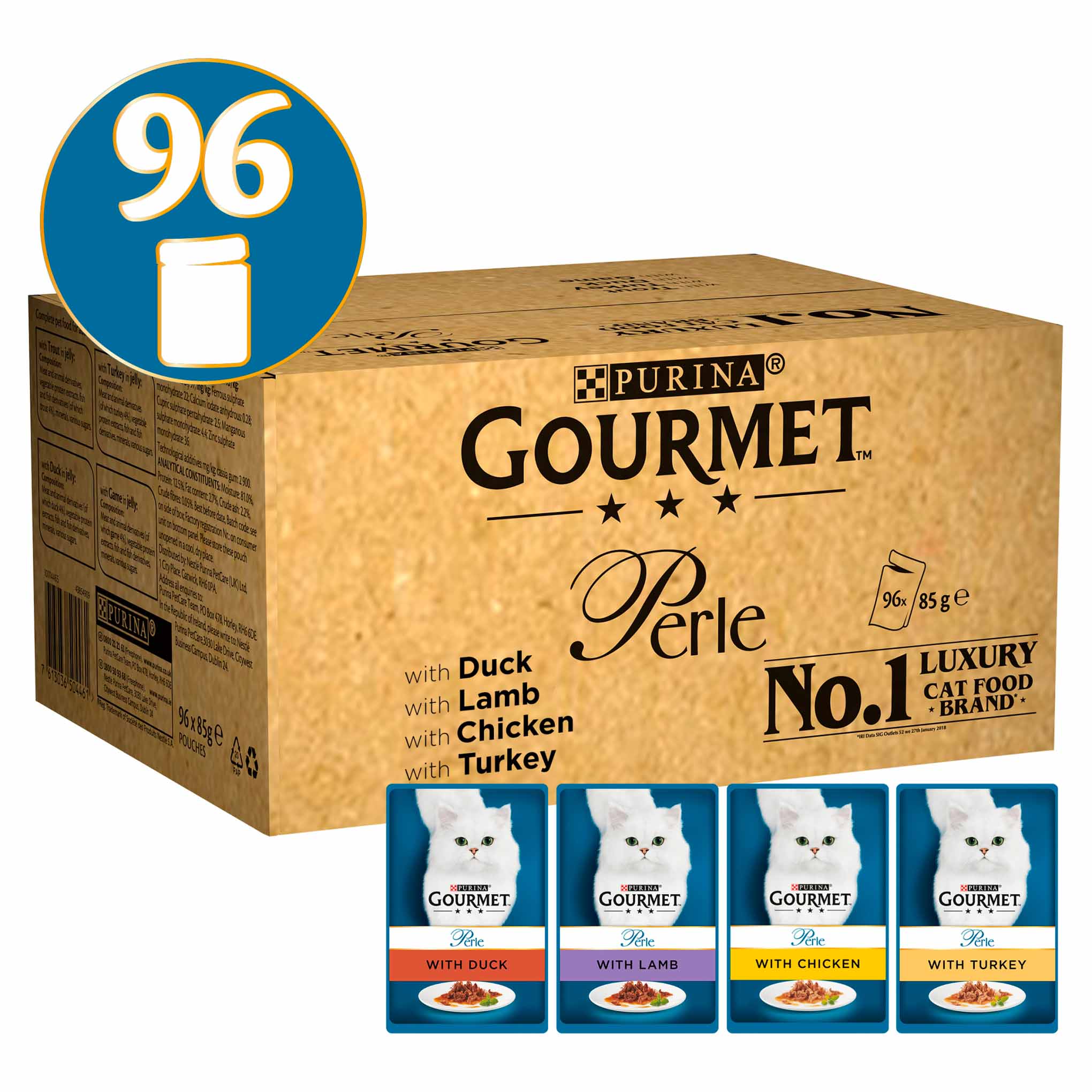 Gourmet Perle Chefs Country Collection In Gravy - 96 x 85g Pouches - Image 2