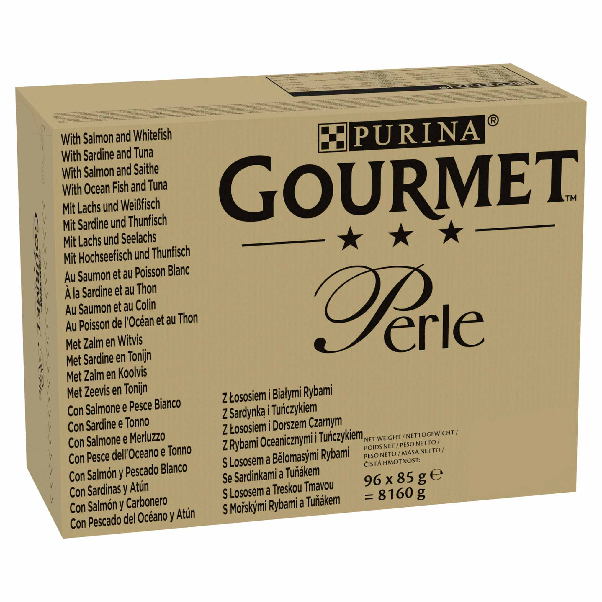 Gourmet Perle Seaside Duo Adult Wet Cat Food In Gravy - 96x85g Pouches - Image 2