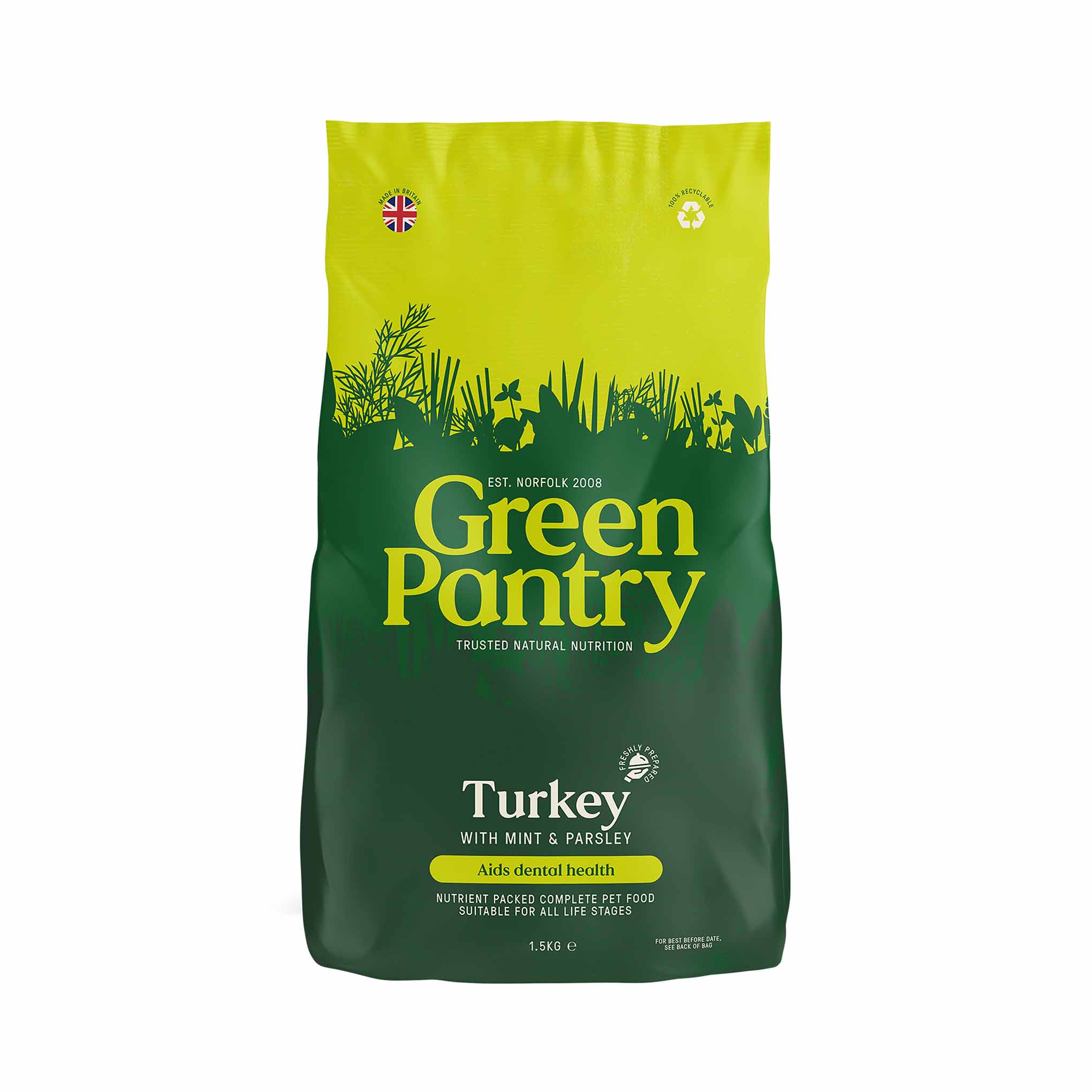 Green Pantry Dental Dry Dog Food - Turkey, Mint & Parsley - Image 3