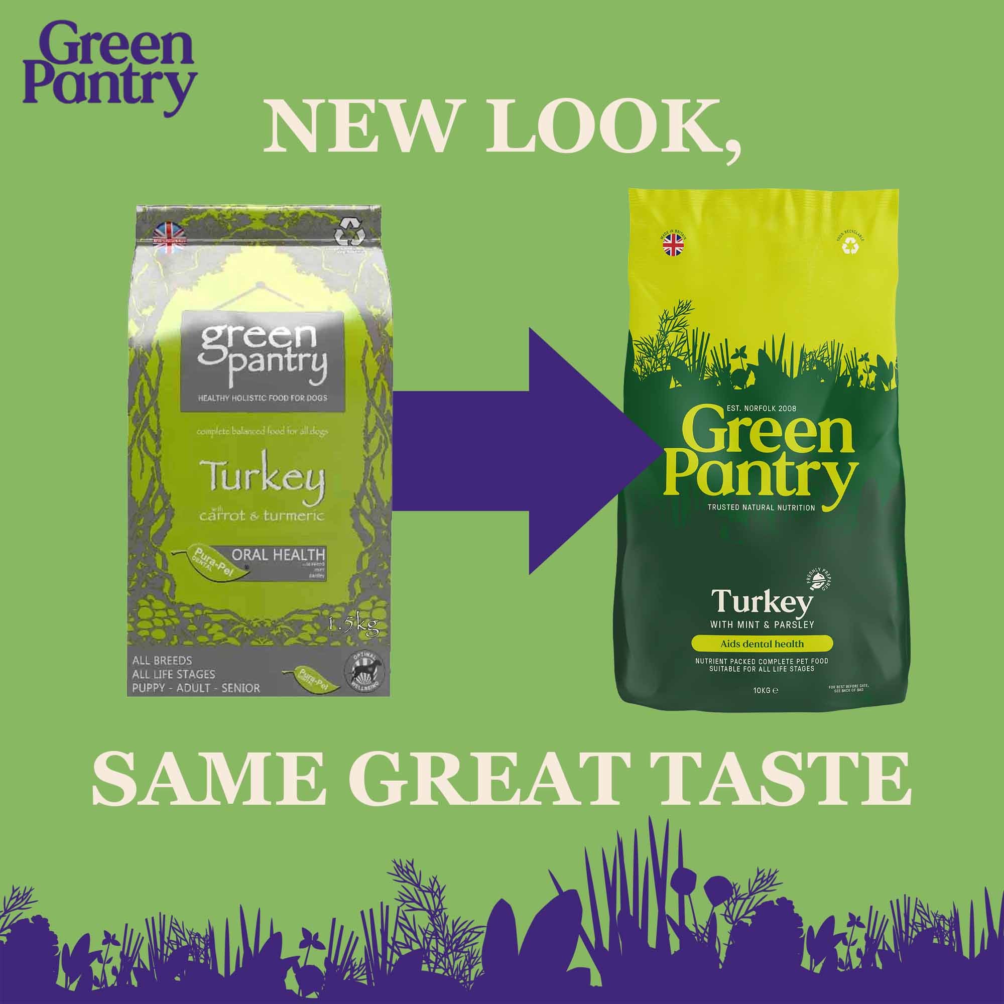 Green Pantry Dental Dry Dog Food - Turkey, Mint & Parsley - Image 5