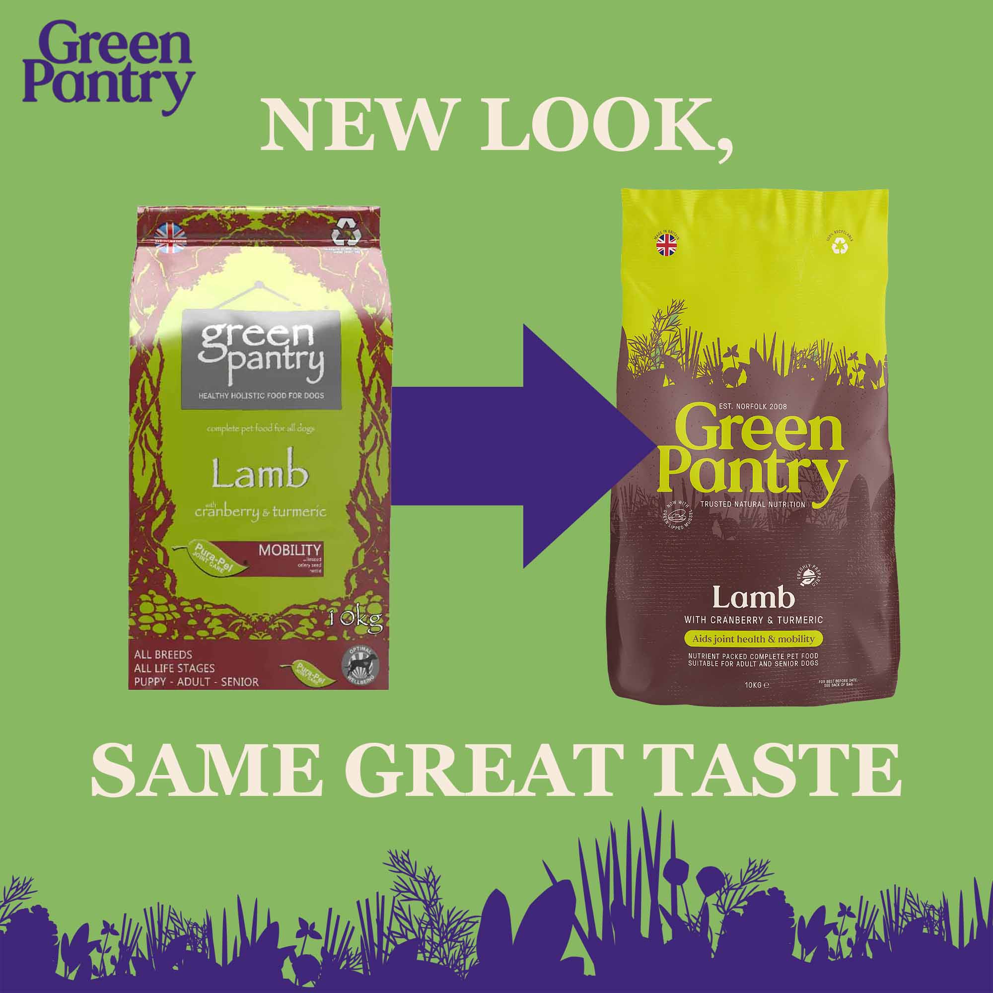 Green Pantry Mobility Dry Dog Food - Lamb with Cranberry & Turmeric - Image 2