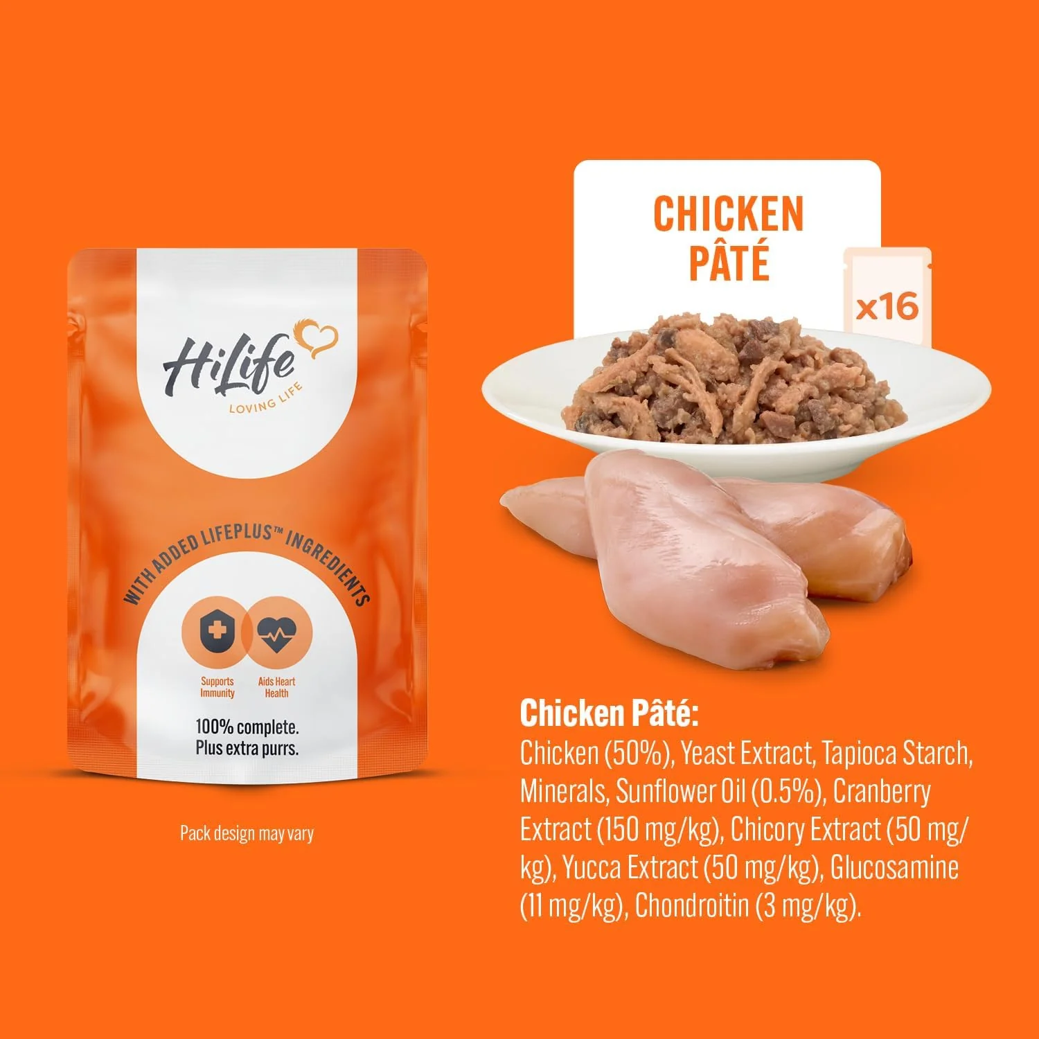 HiLife Mature Wet Cat Food - Chicken Pate & Tuna in Jelly - 32x70g Pouches - Image 5