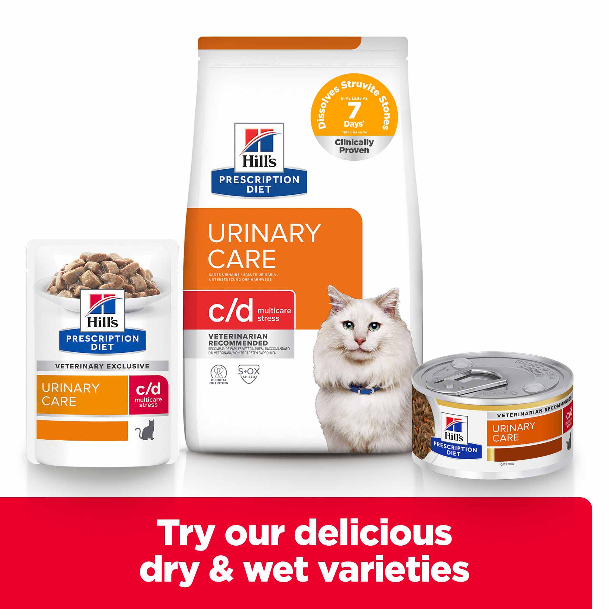 Hills Prescription Diet c/d Multicare Stress Urinary Care Dry Cat Food - Chicken - Image 7