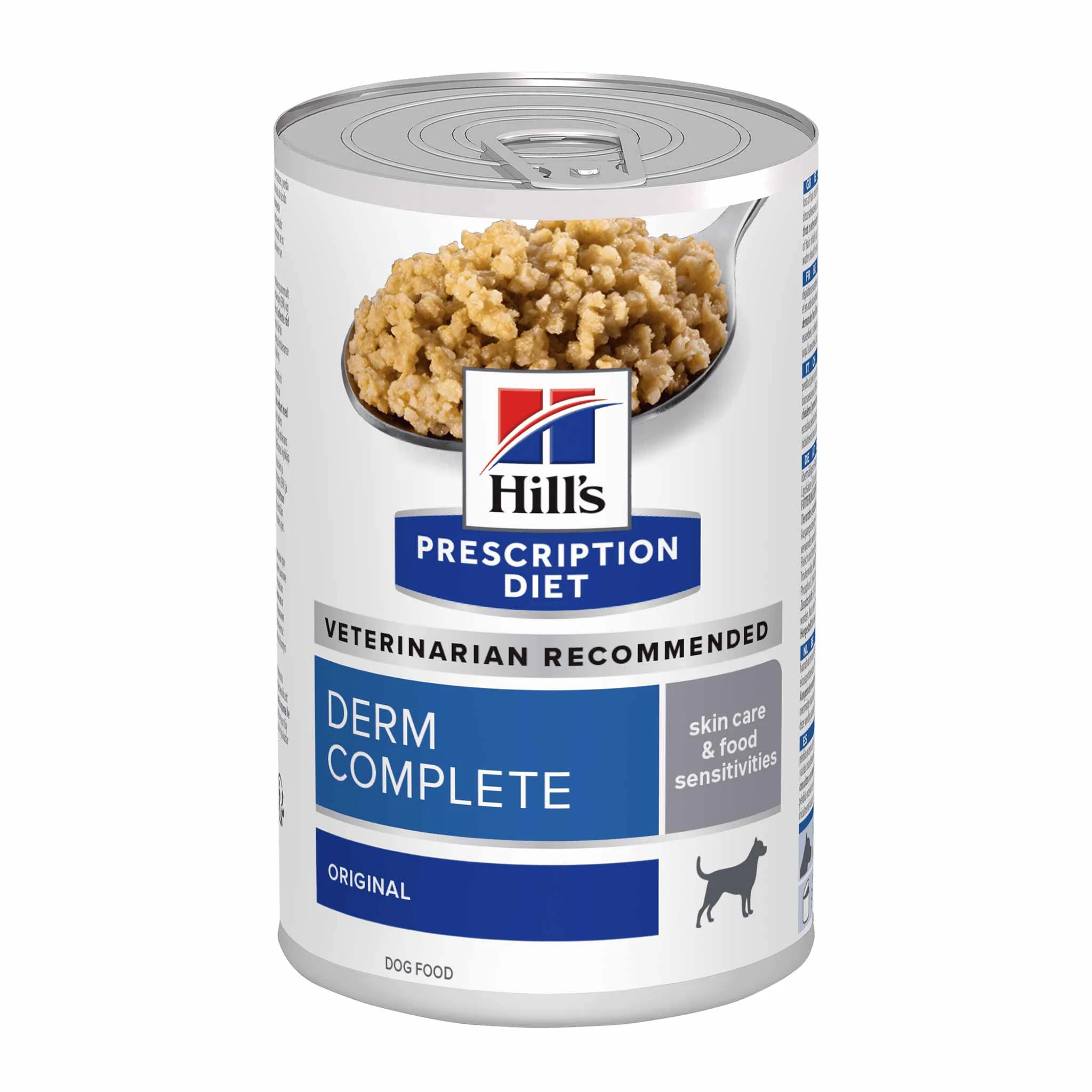Hills Prescription Diet Derm Complete Skin Care and Food Sensitivities Wet Dog Food - 12x370g Cans