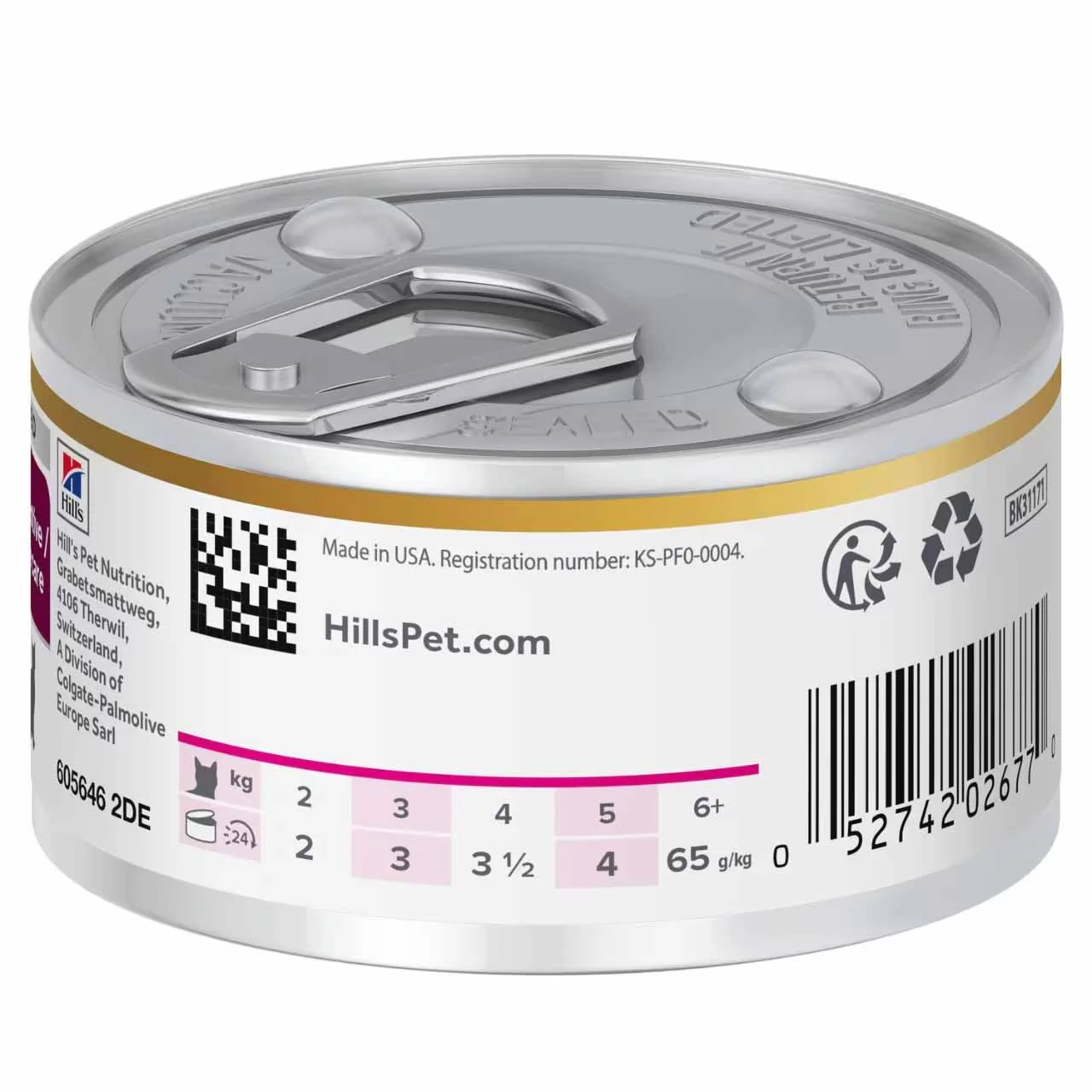 Hills Prescription Diet Gastrointestinal Biome Wet Stew Cat Food - Chicken & Vegetable - 24x82g Cans - Image 2