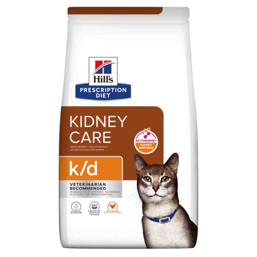 Hills Prescription Diet k/d Kidney Care Dry Cat Food - Chicken - Image 2