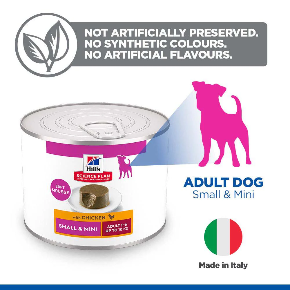 Hills Science Plan Adult Small & Mini Wet Dog Food - Chicken - 12x200g Cans - Image 4