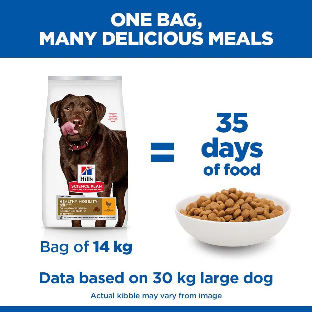 Hills Science Plan Healthy Mobility Large Breed Adult Dry Dog Food - Chicken - Image 6