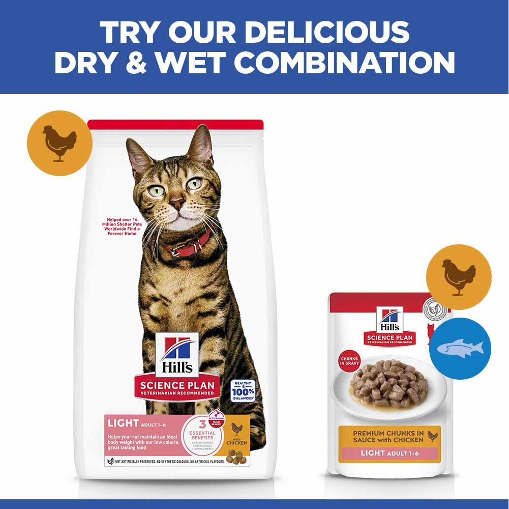 Hills Science Plan Light Adult Dry Cat Food - Image 6