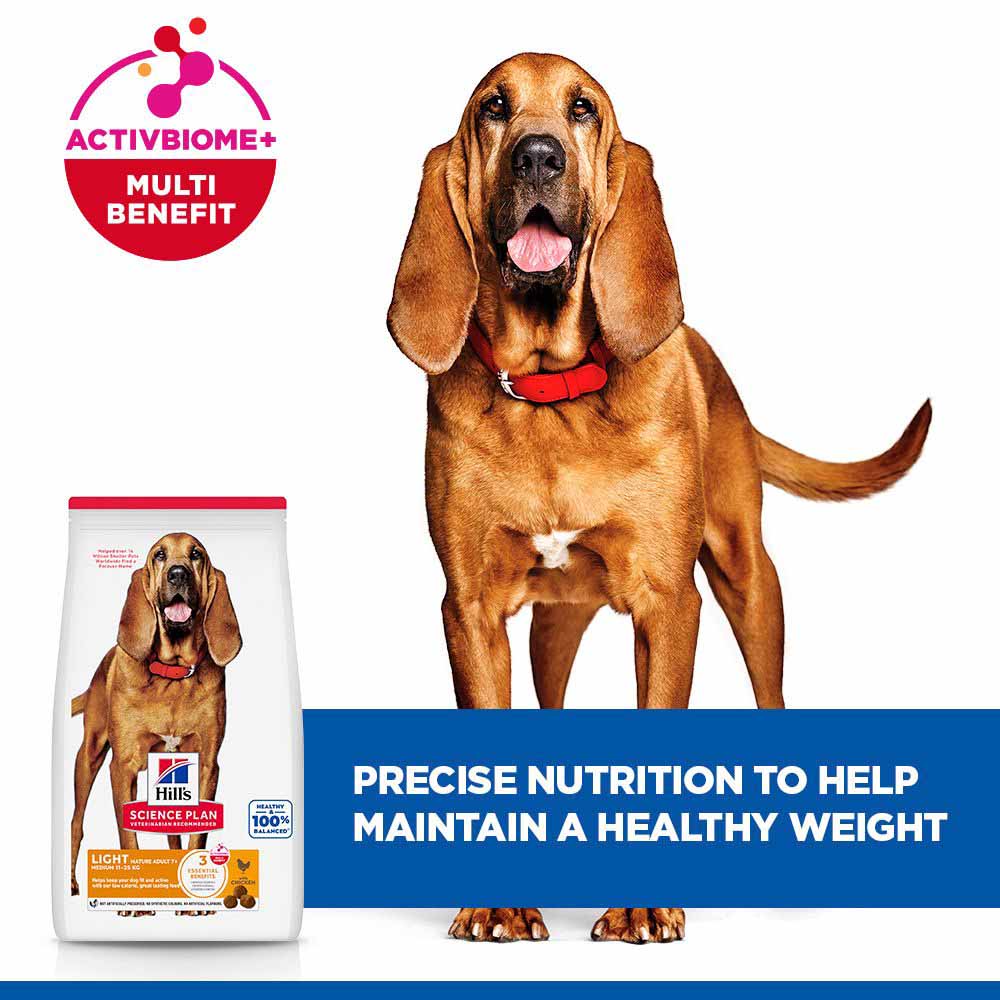Hills Science Plan Light Medium Breed Mature Dry Dog Food - Chicken - Image 4