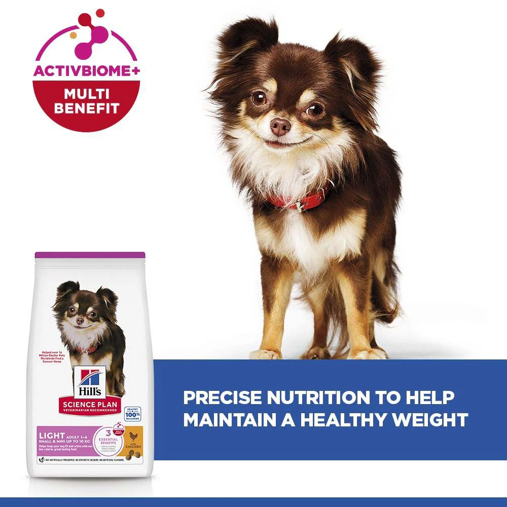 Hills Science Plan Light Small & Mini Breed Adult Dry Dog Food - Chicken - Image 4