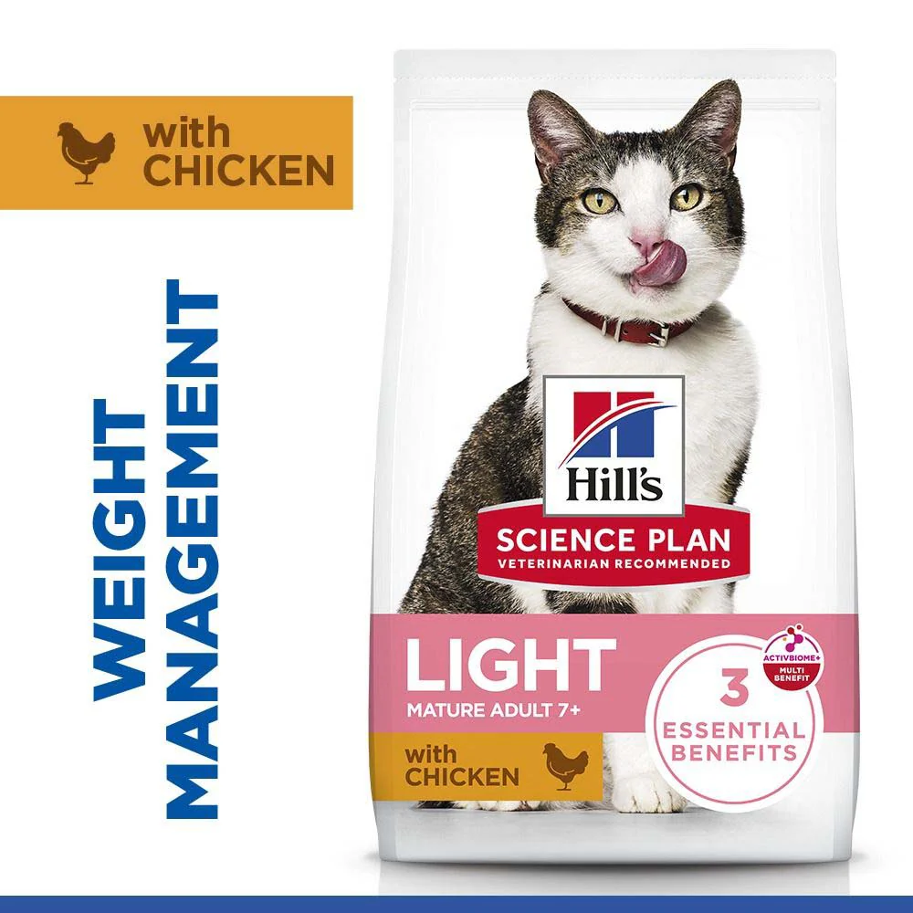 Hills Science Plan Mature Light Dry Cat Food - Chicken - Image 2