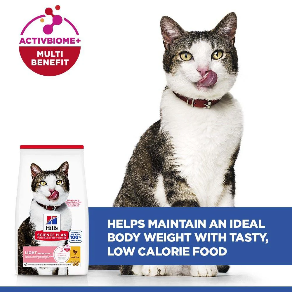 Hills Science Plan Mature Light Dry Cat Food - Chicken - Image 4