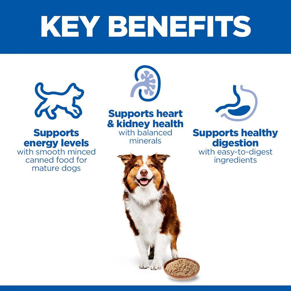 Hills Science Plan Mature Wet Dog Food - Chicken - 12x370g Cans - Image 3