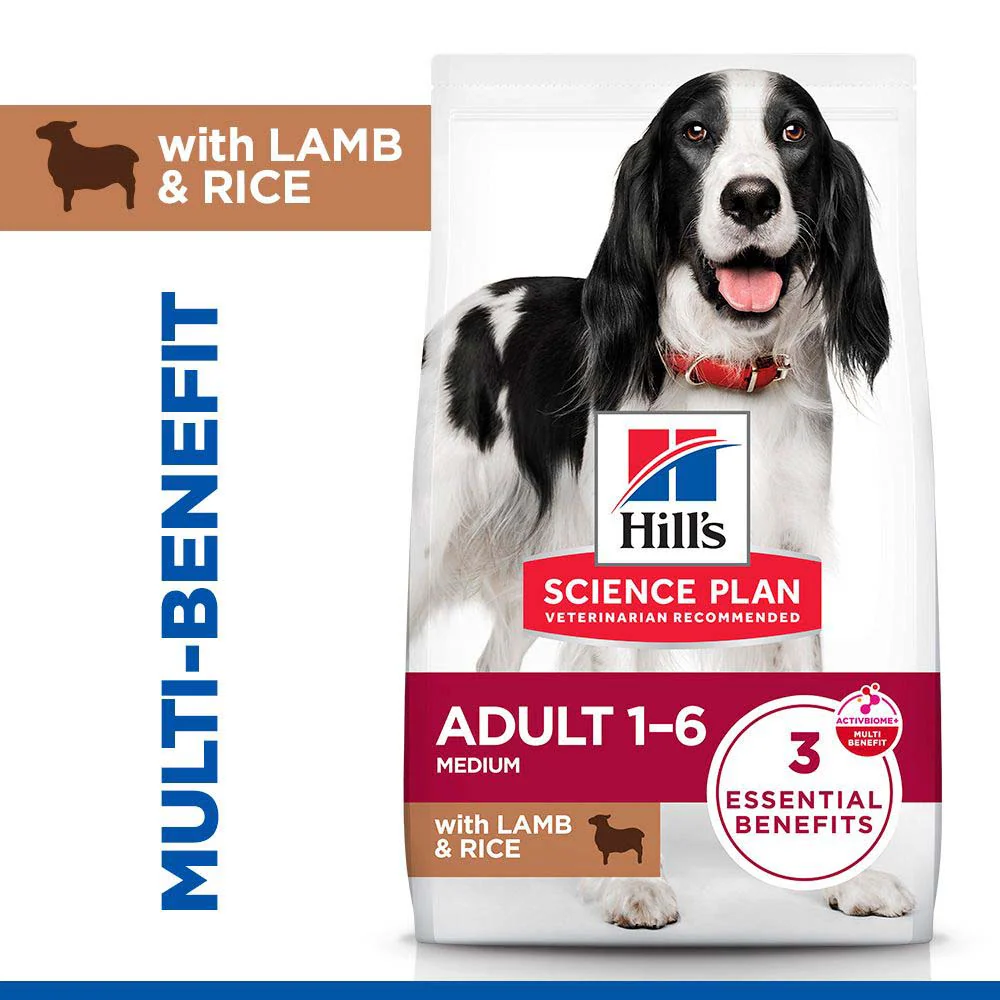 Hills Science Plan Medium Breed Adult Dry Dog Food - Lamb & Rice - Image 2