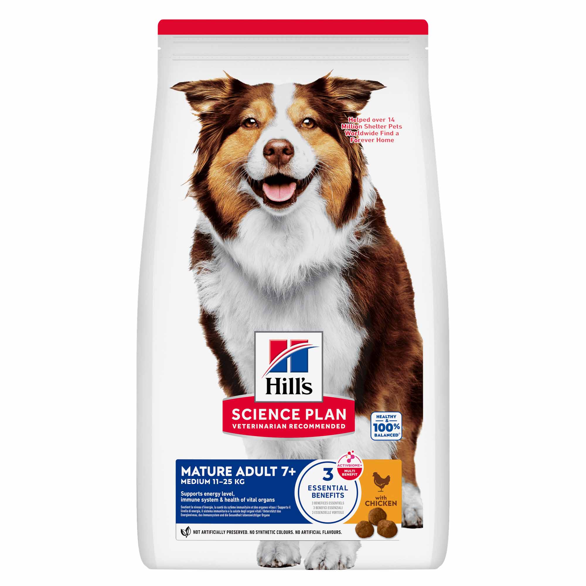 Hills Science Plan Medium Breed Mature 7 Years + Dry Dog Food - Chicken