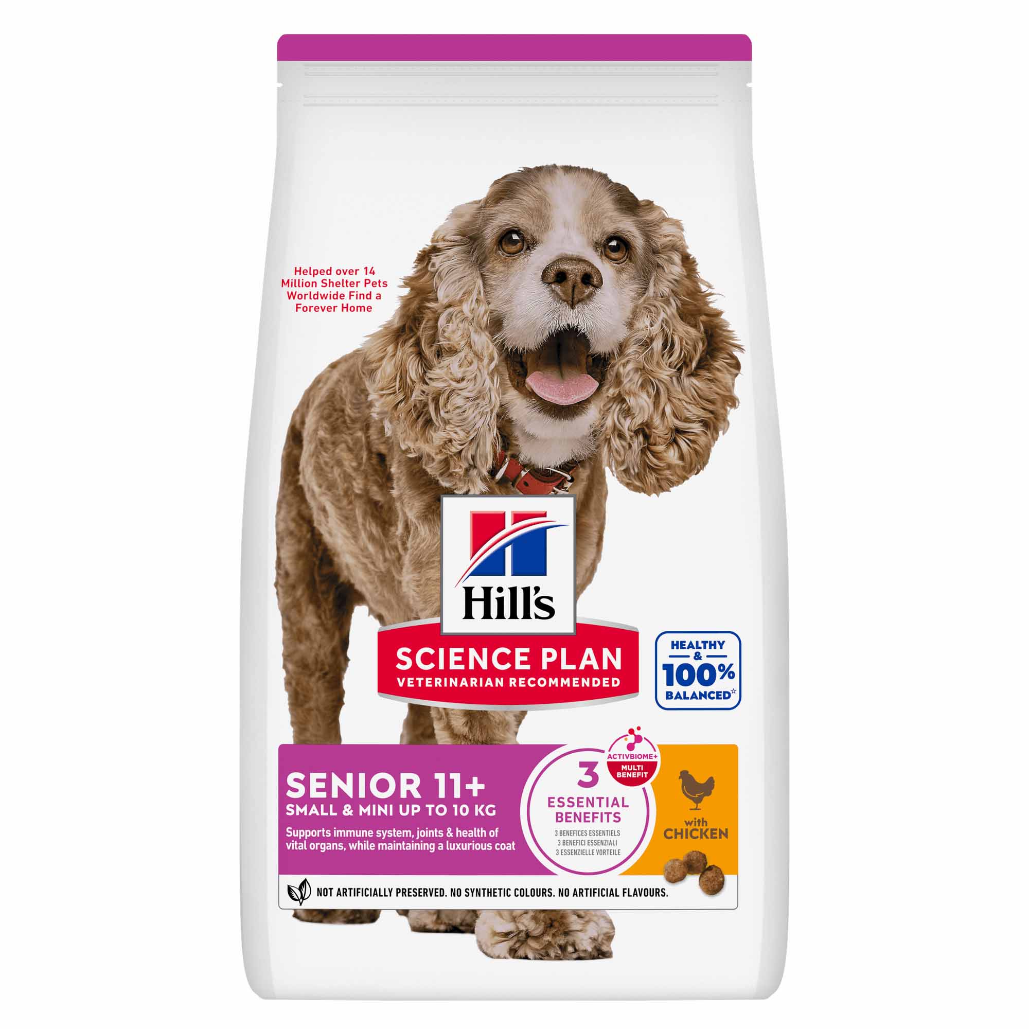 Hills Science Plan Senior 11+ Small & Miniature Dry Dog Food - Chicken & Turkey
