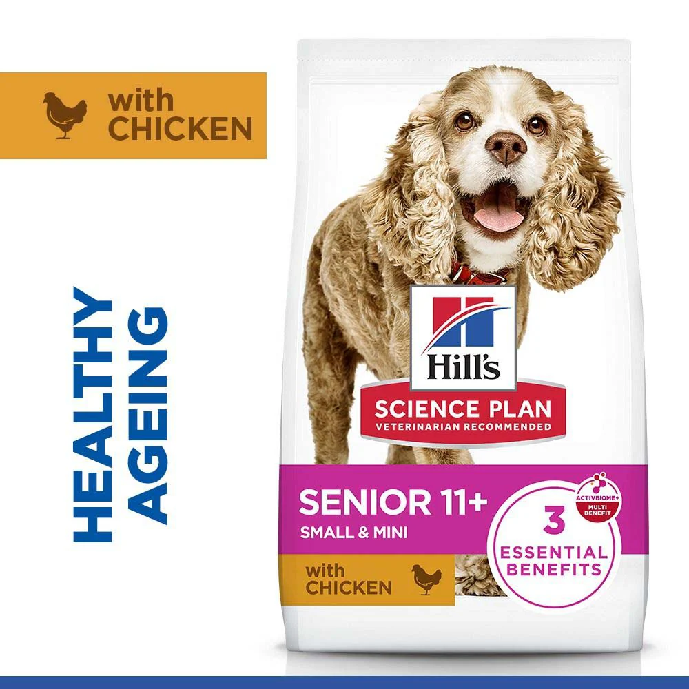 Hills Science Plan Senior 11+ Small & Miniature Dry Dog Food - Chicken & Turkey - Image 2