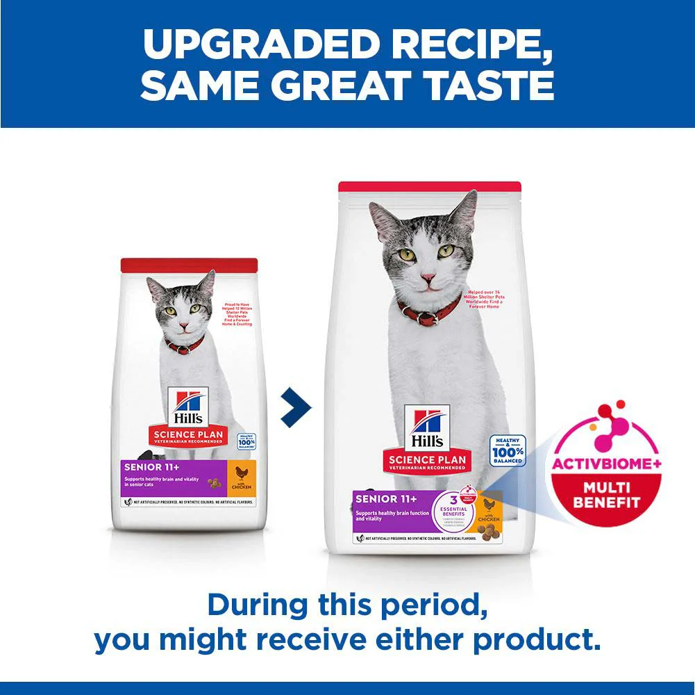 Hills Science Plan Senior Dry Cat Food - Chicken - Image 7