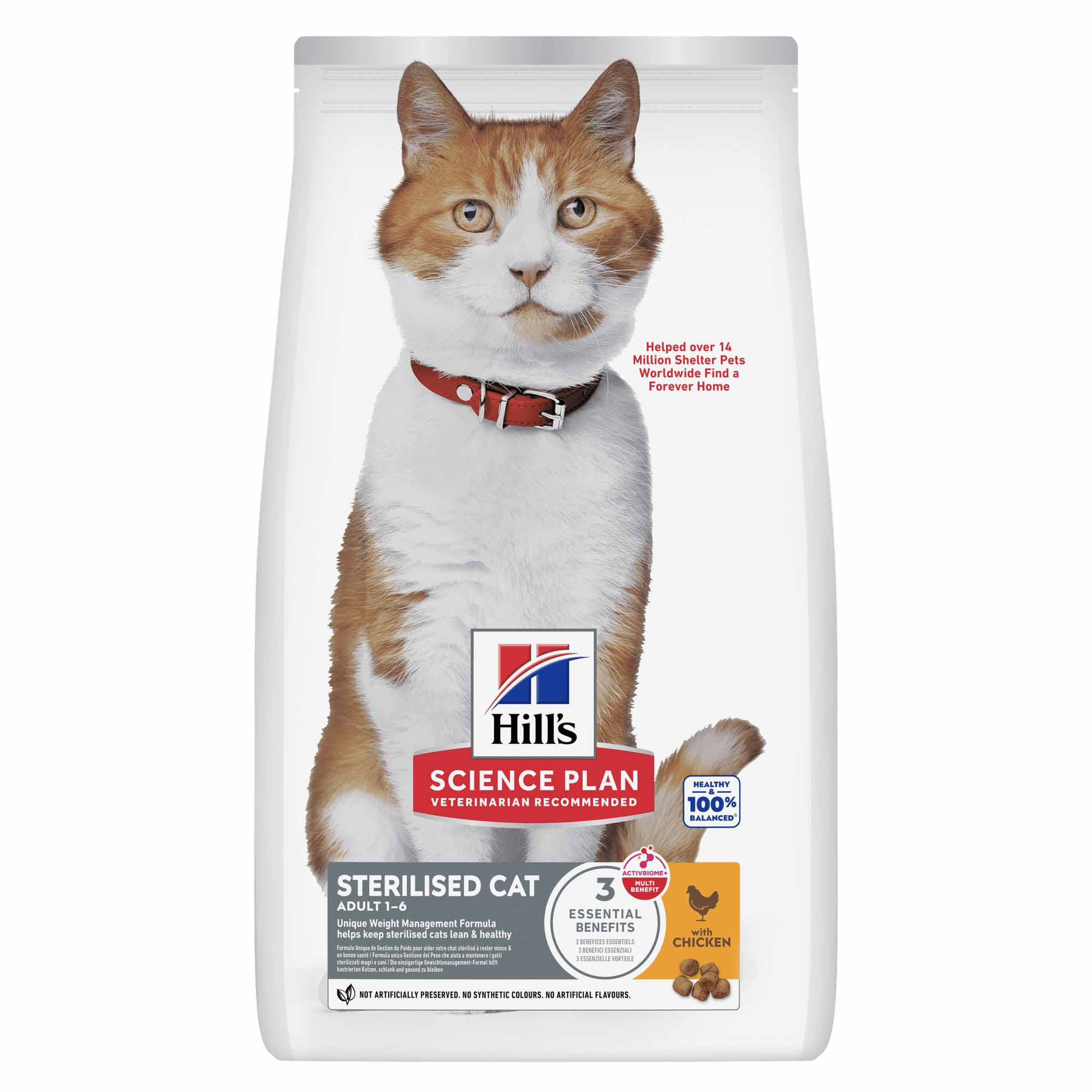 Hills Science Plan Sterilised Adult Dry Cat Food - Chicken