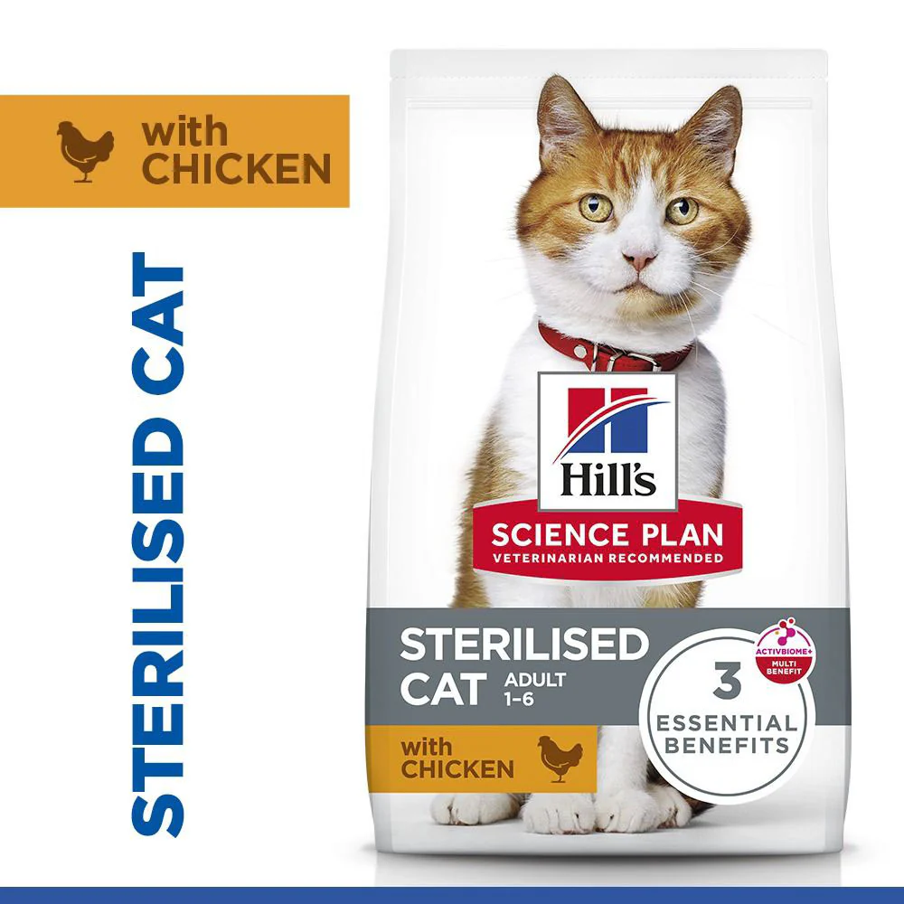 Hills Science Plan Sterilised Adult Dry Cat Food - Chicken - Image 2