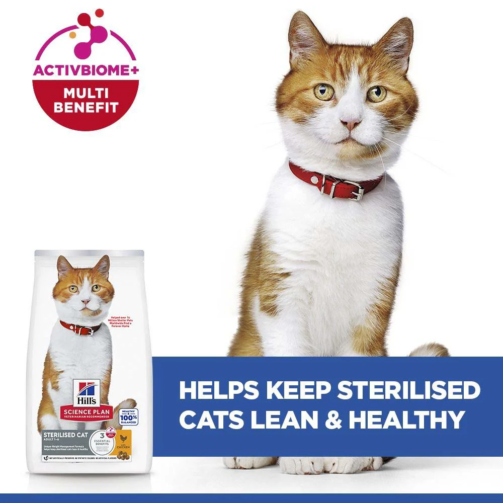 Hills Science Plan Sterilised Adult Dry Cat Food - Chicken - Image 4