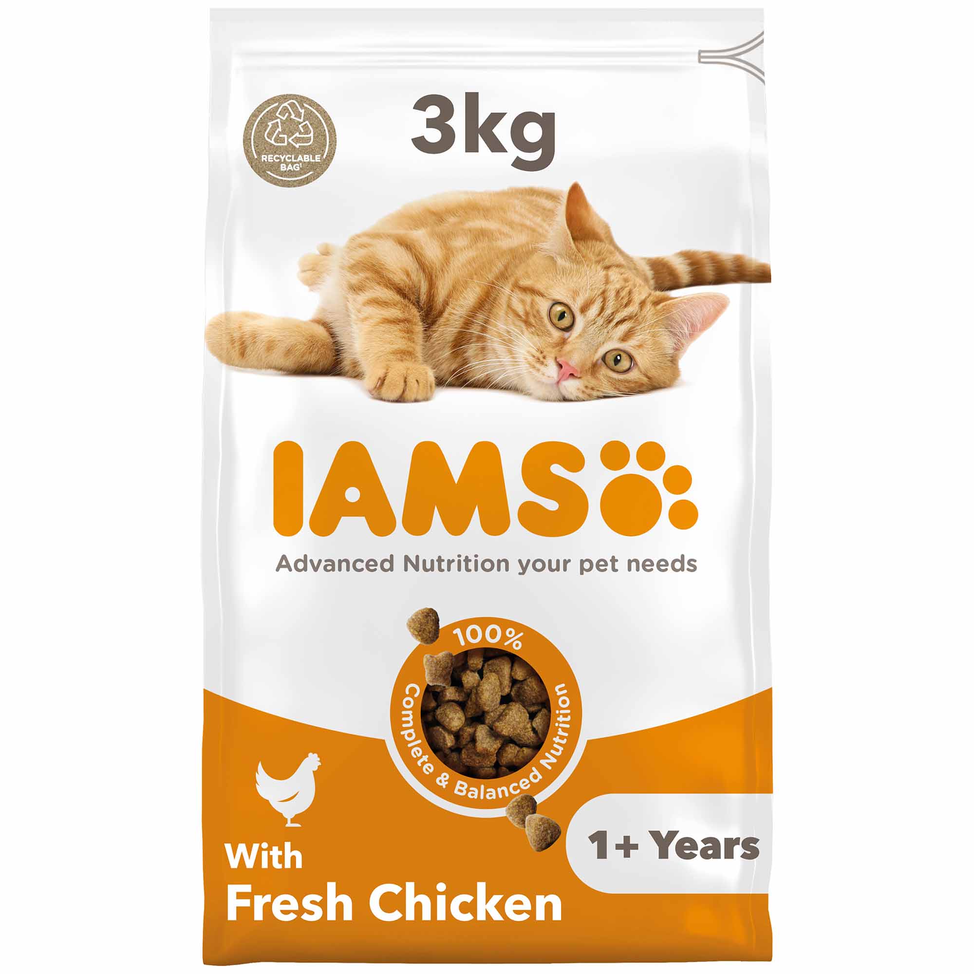 IAMS Adult Dry Cat Food - Chicken - Image 2