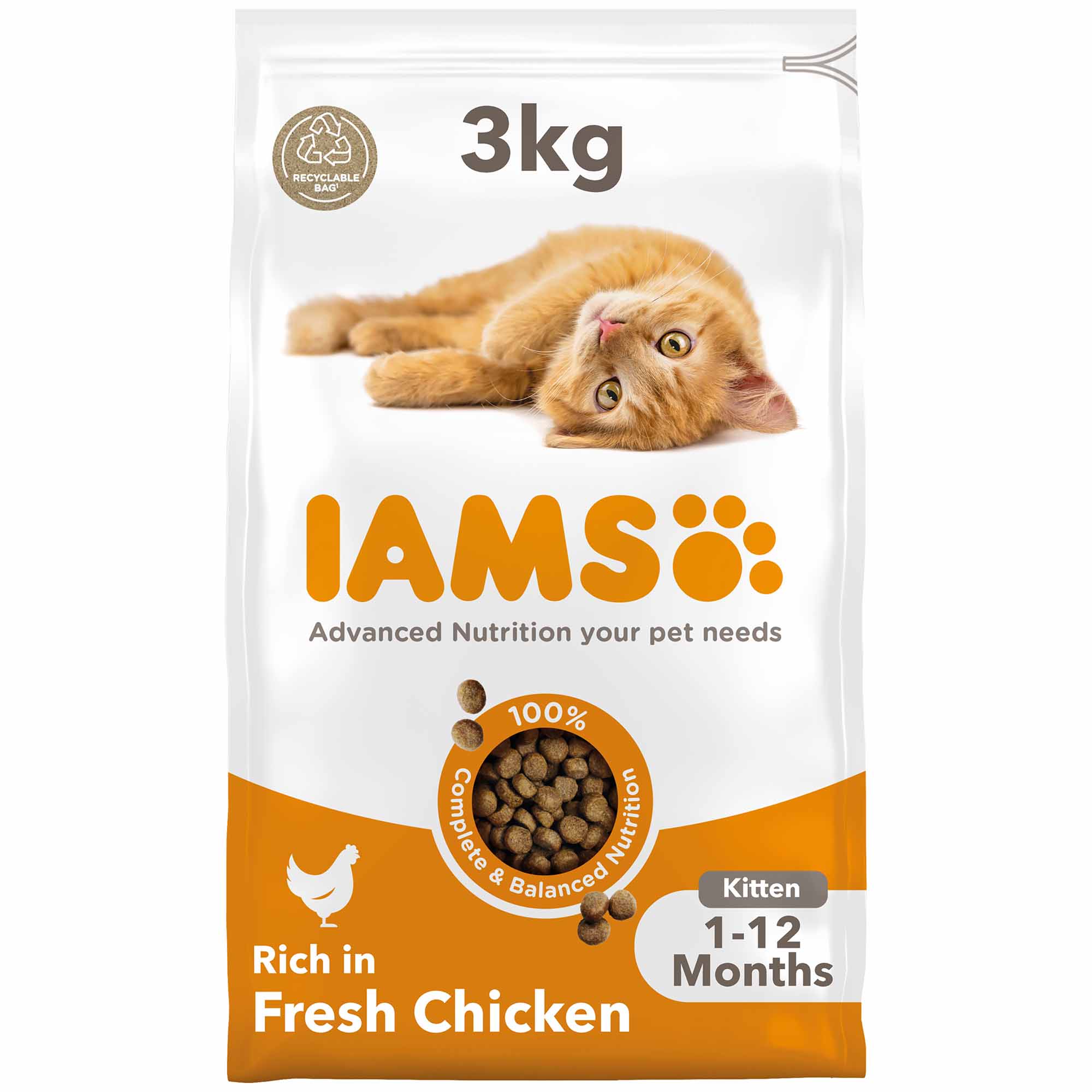 IAMS Kitten Dry Cat Food - Chicken - Image 2