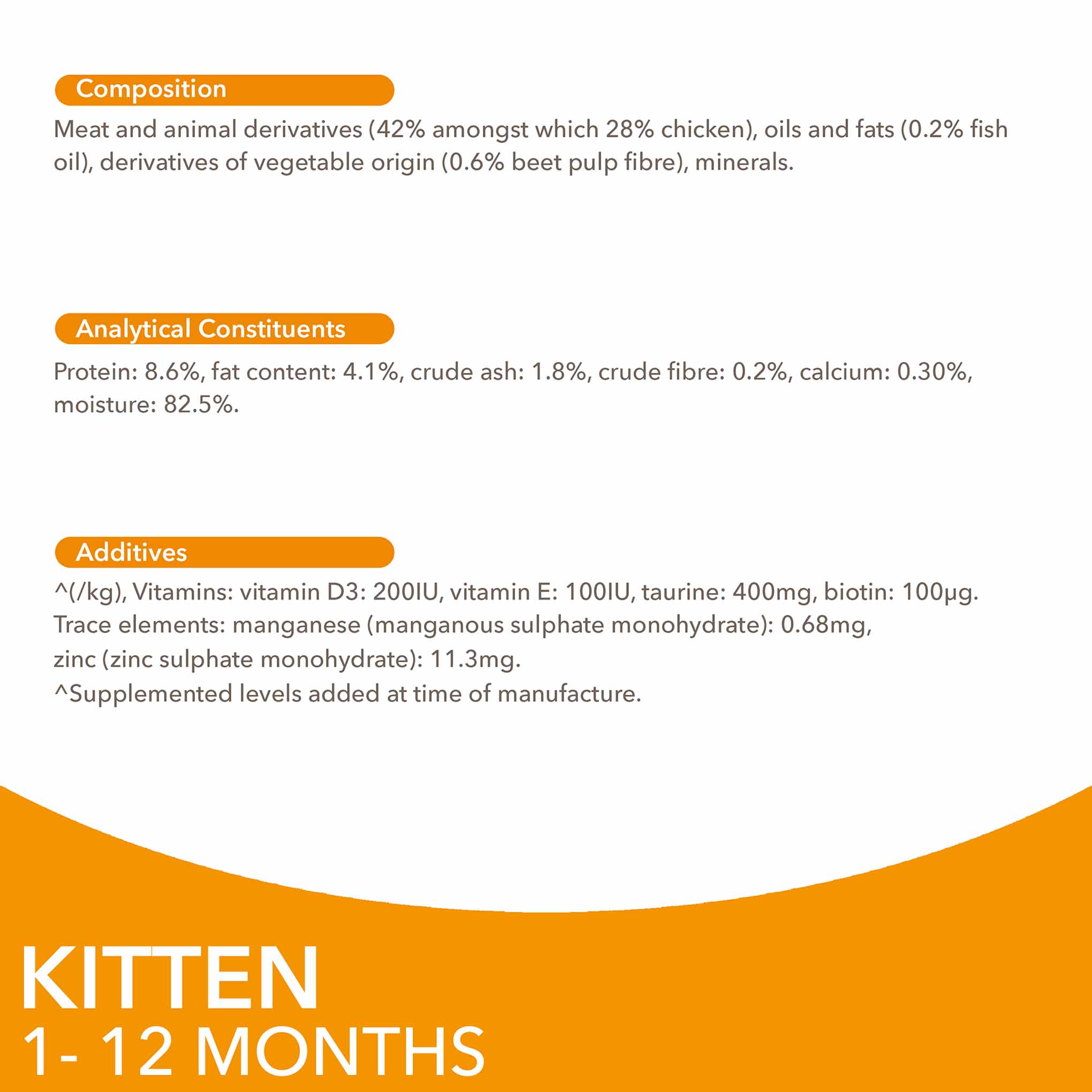 Iams Kitten Wet Cat Food in Gravy - Chicken - 12x85g Pouches - Image 6